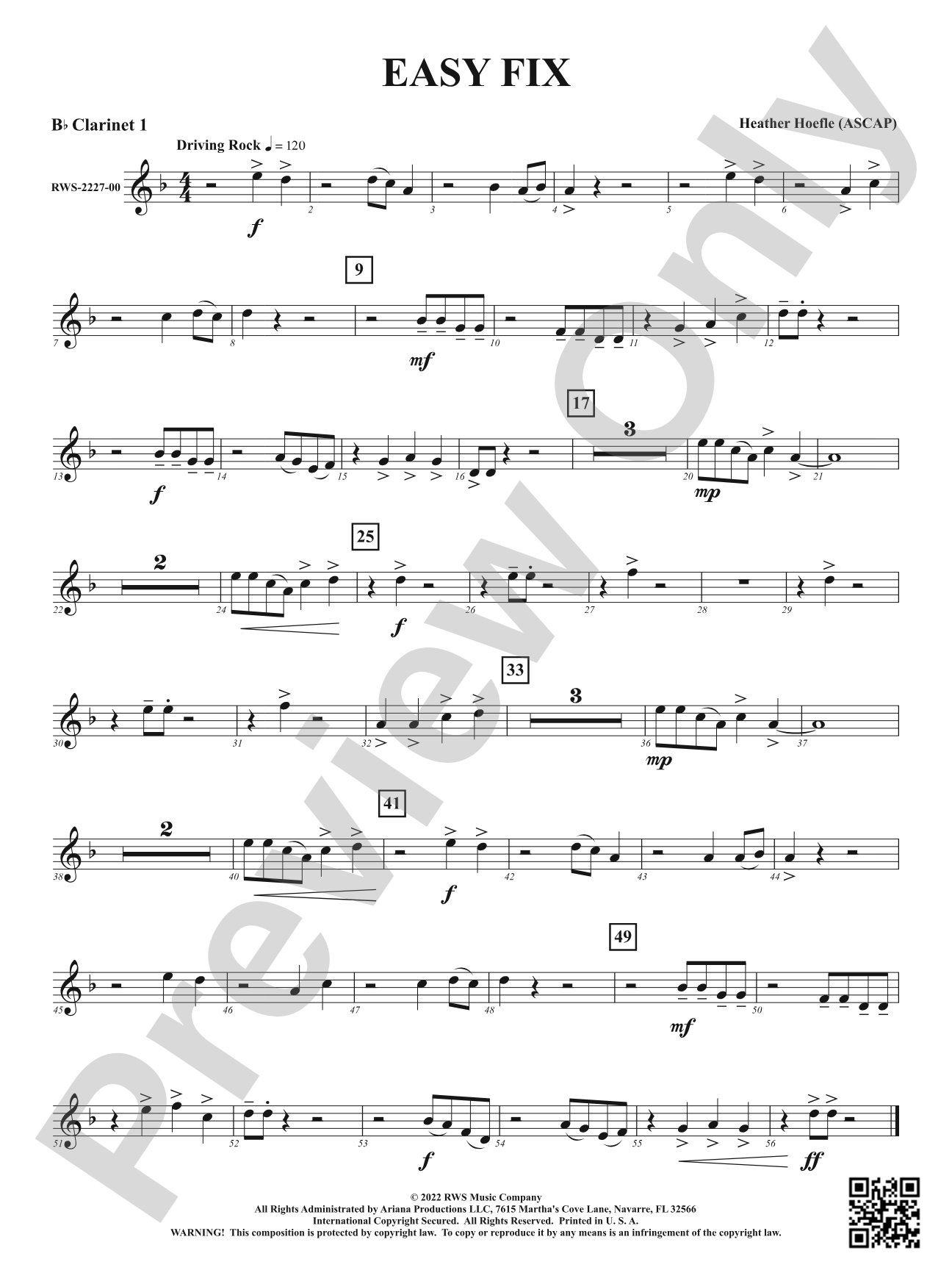 Easy Fix: 1st B-flat Clarinet