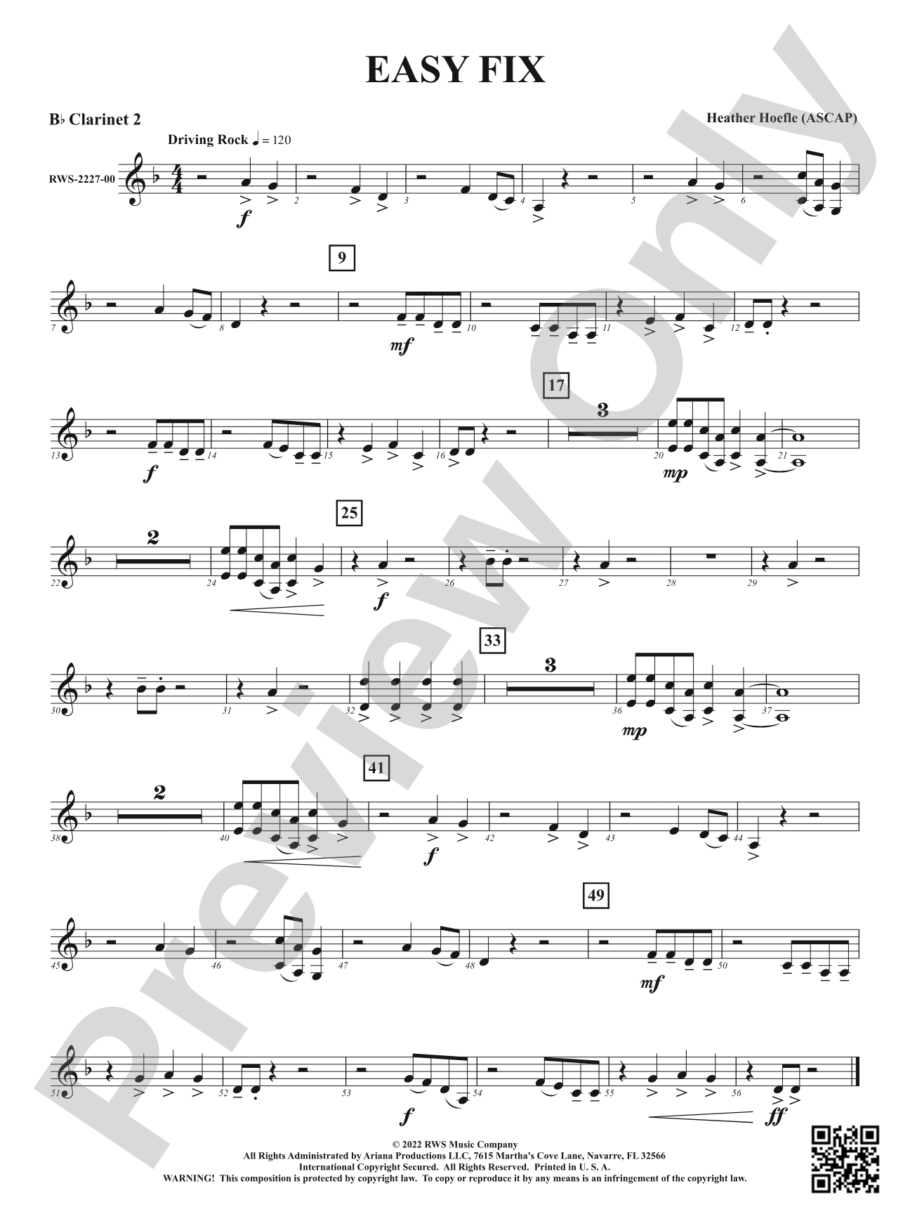 Easy Fix: 2nd B-flat Clarinet