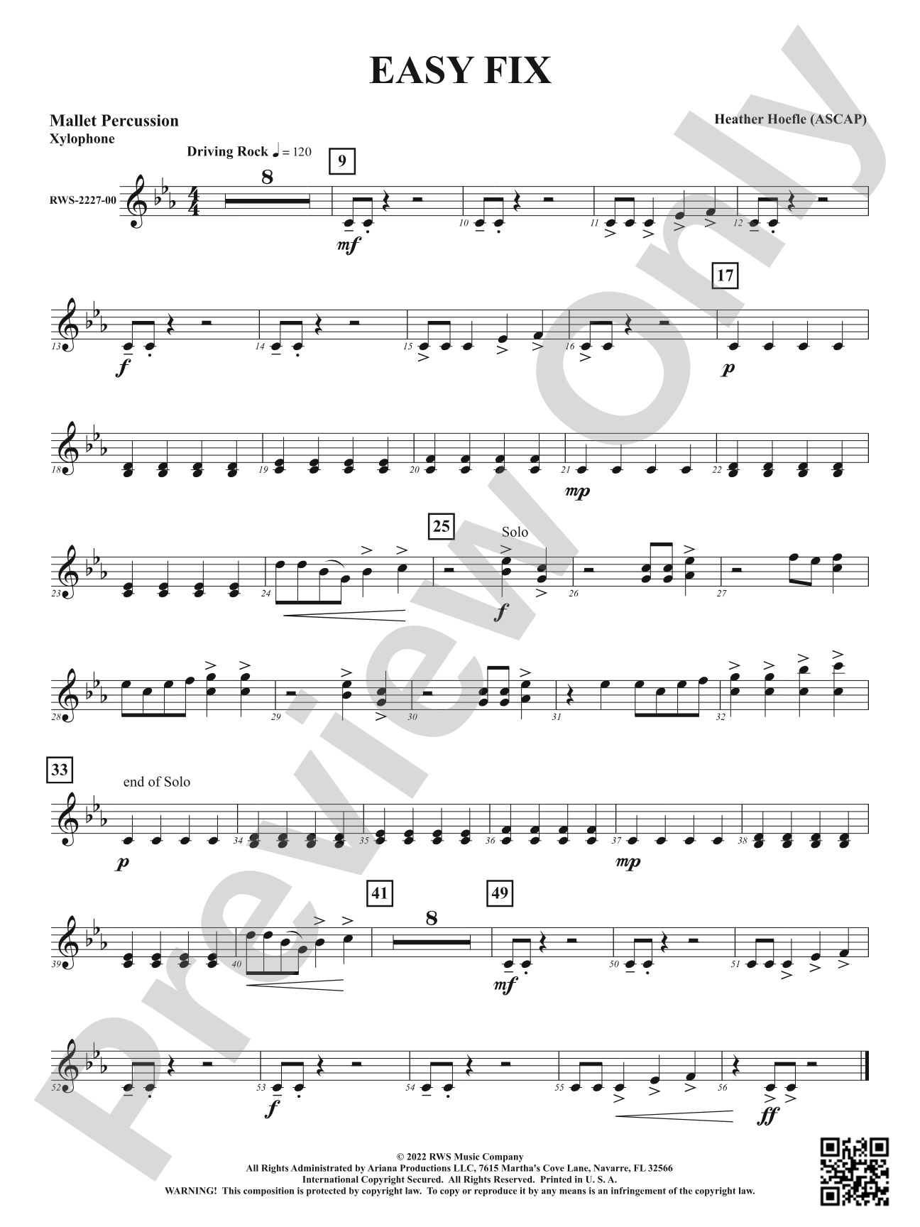 Easy Fix: 1st Mallet Percussion