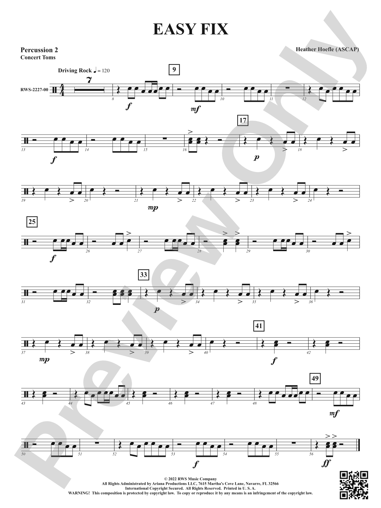Easy Fix: 2nd Percussion