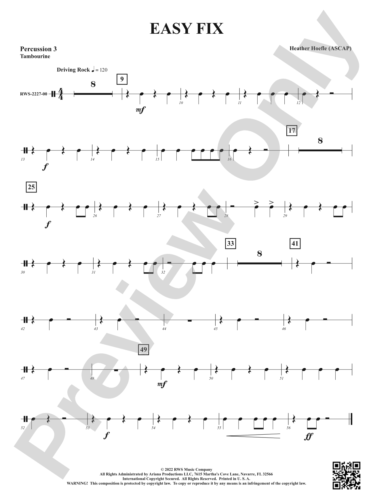 Easy Fix: 3rd Percussion
