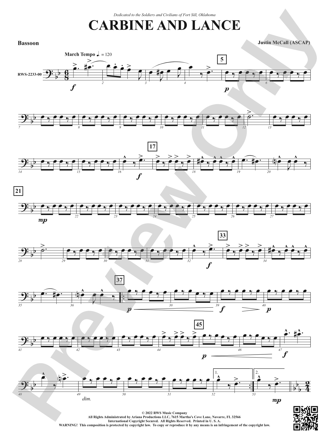 Carbine and Lance: Bassoon