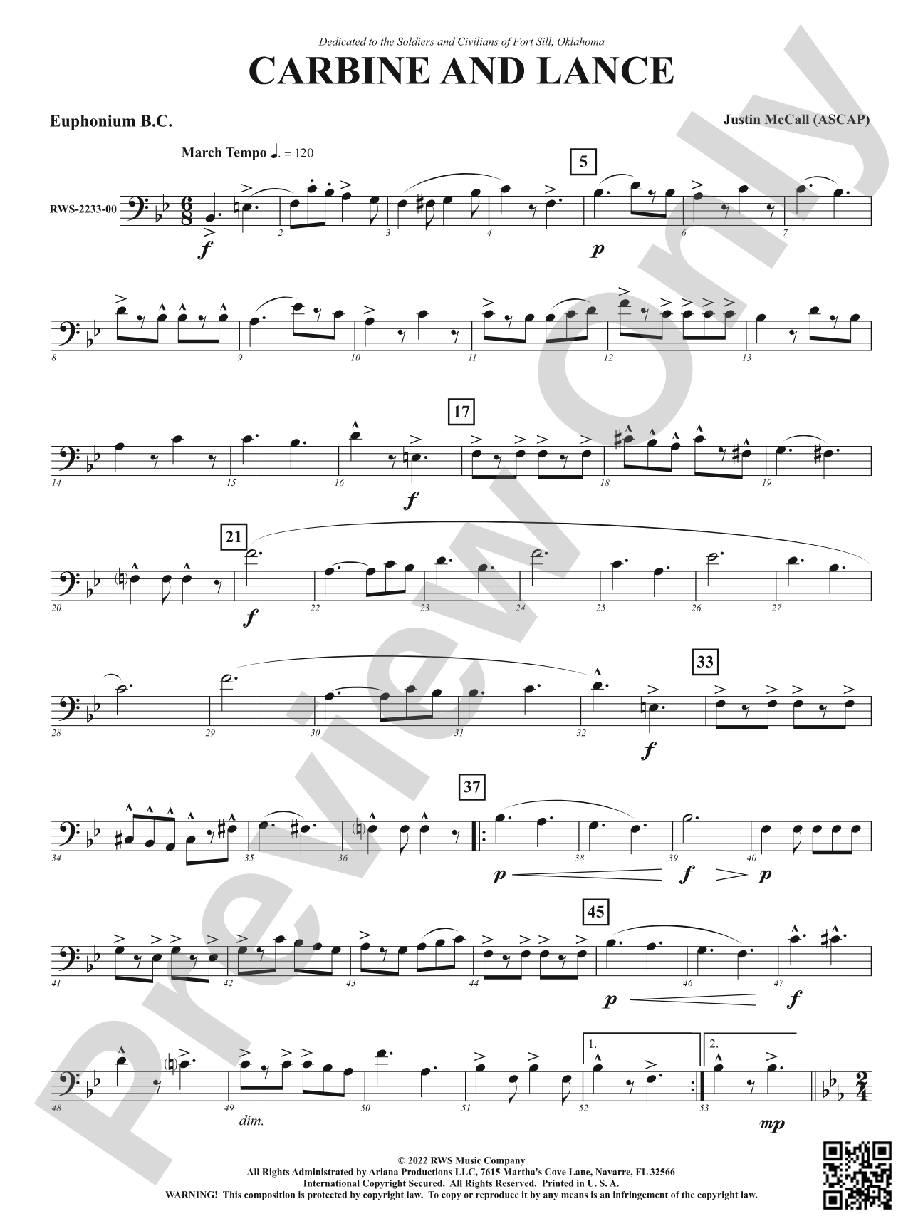 Carbine and Lance: Baritone B.C.