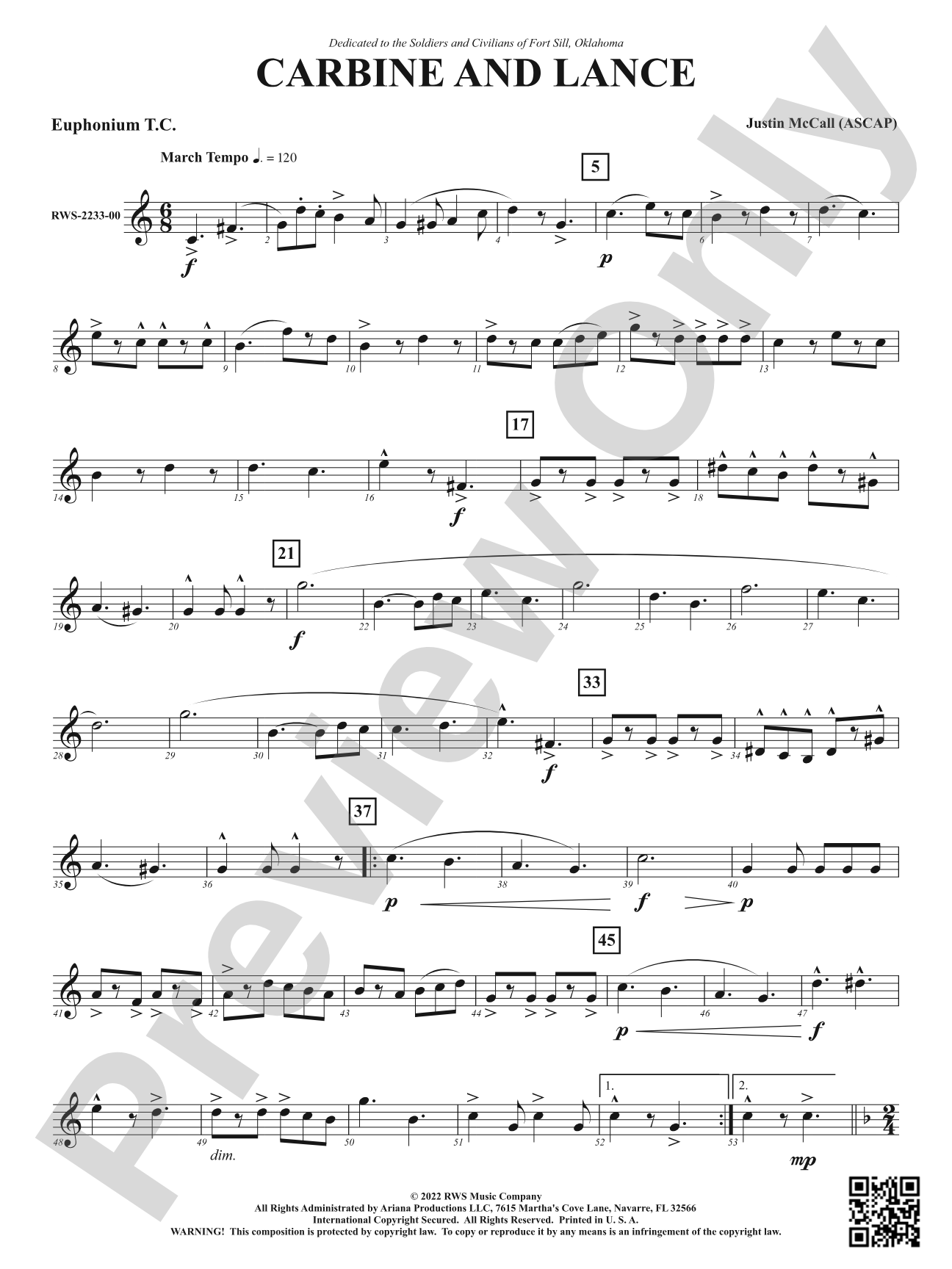 Carbine and Lance: Baritone T.C.