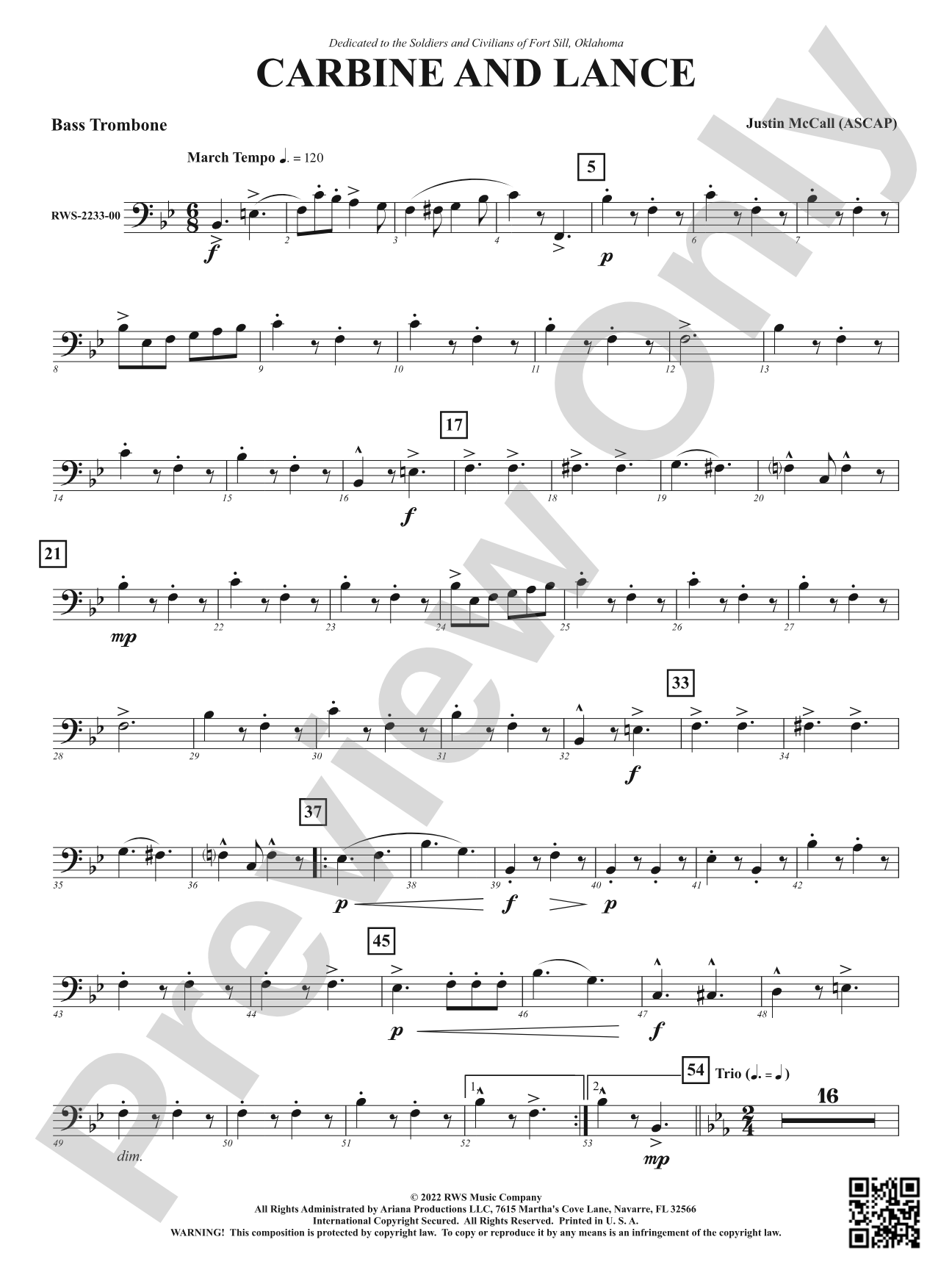 Carbine and Lance: Bass Trombone