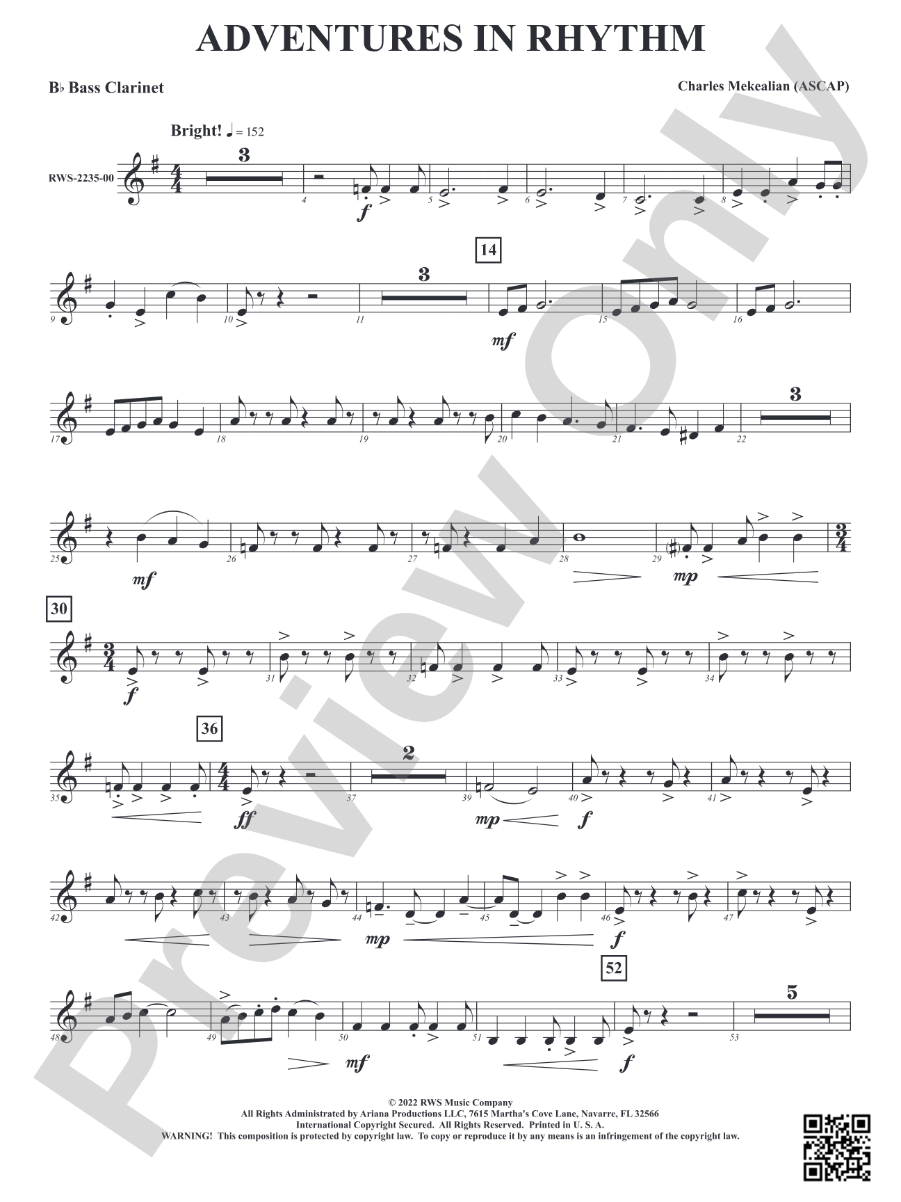 Adventures in Rhythm: B-flat Bass Clarinet