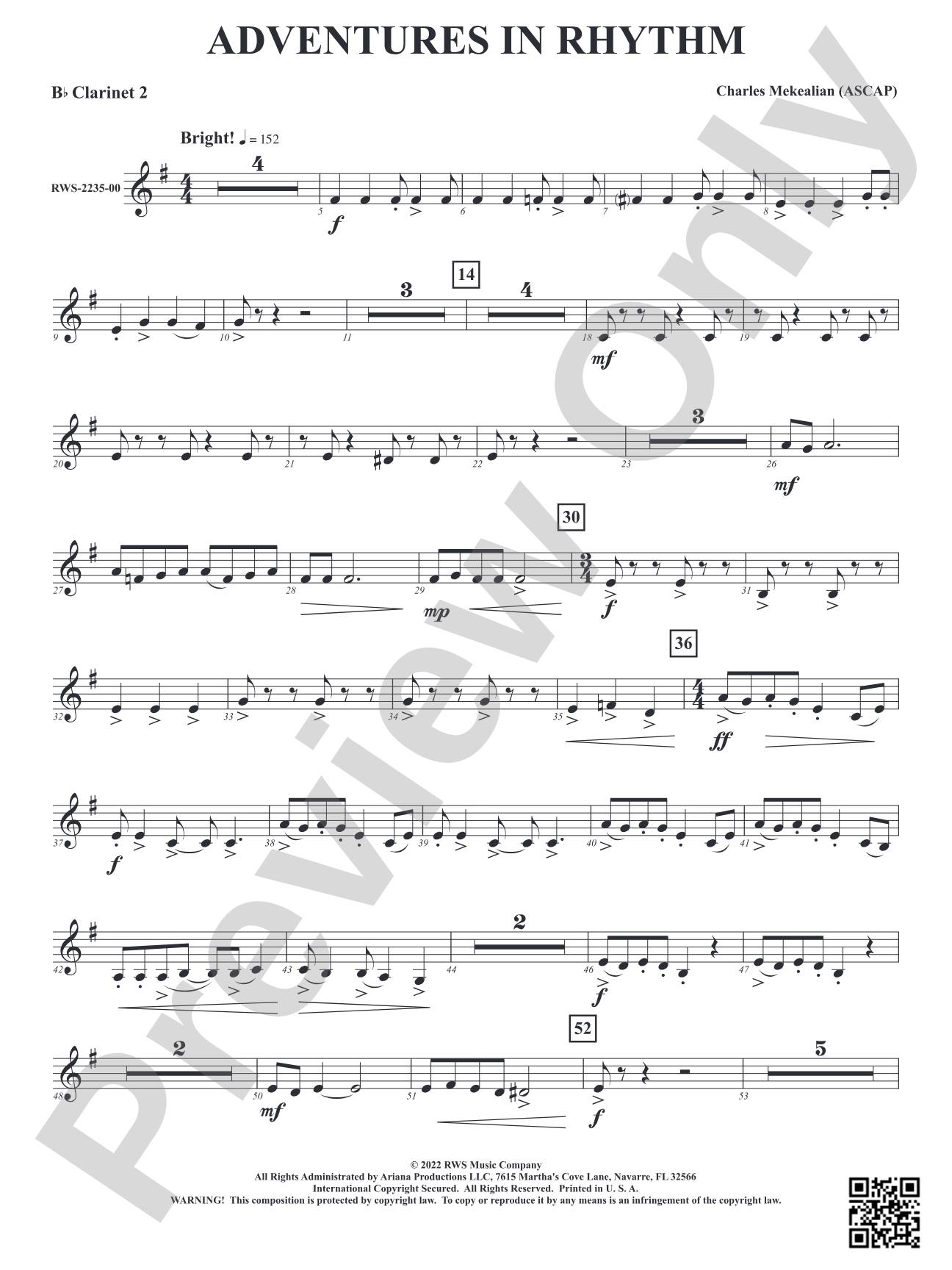 Adventures in Rhythm: 2nd B-flat Clarinet
