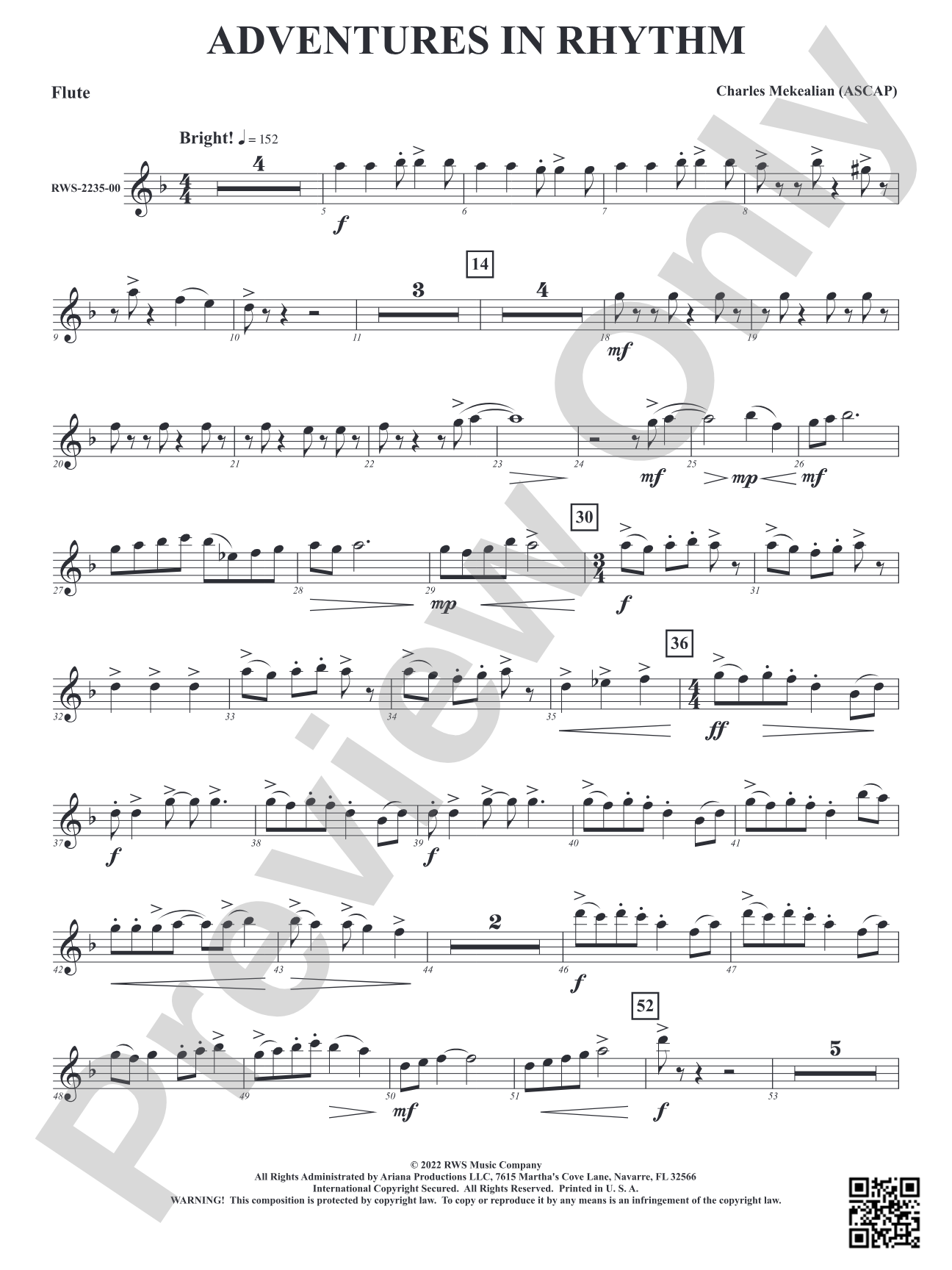 Adventures in Rhythm: 1st Flute