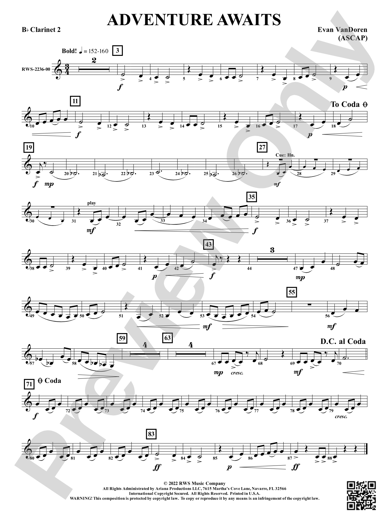 Adventure Awaits: 2nd B-flat Clarinet