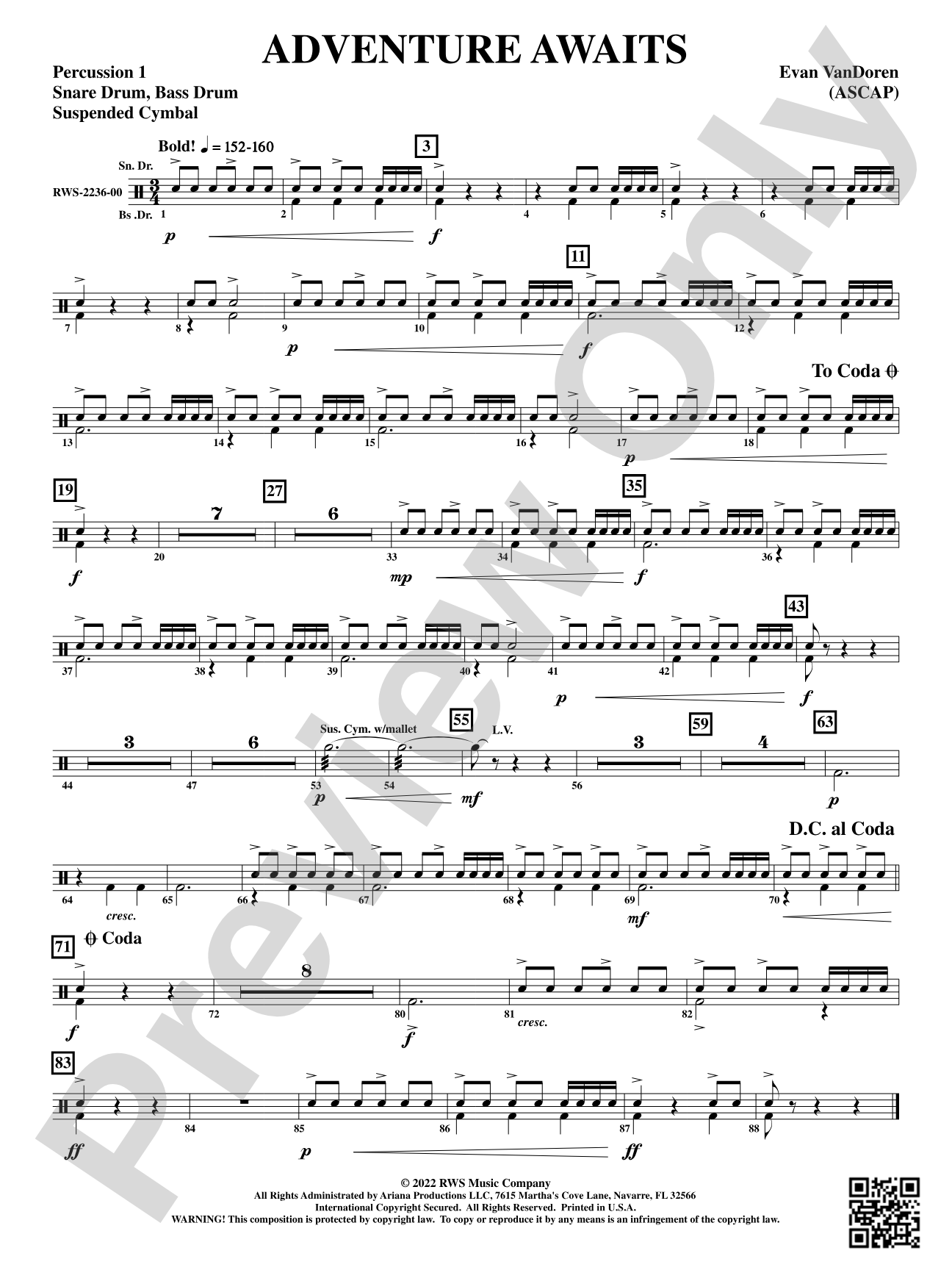 Adventure Awaits: 1st Percussion