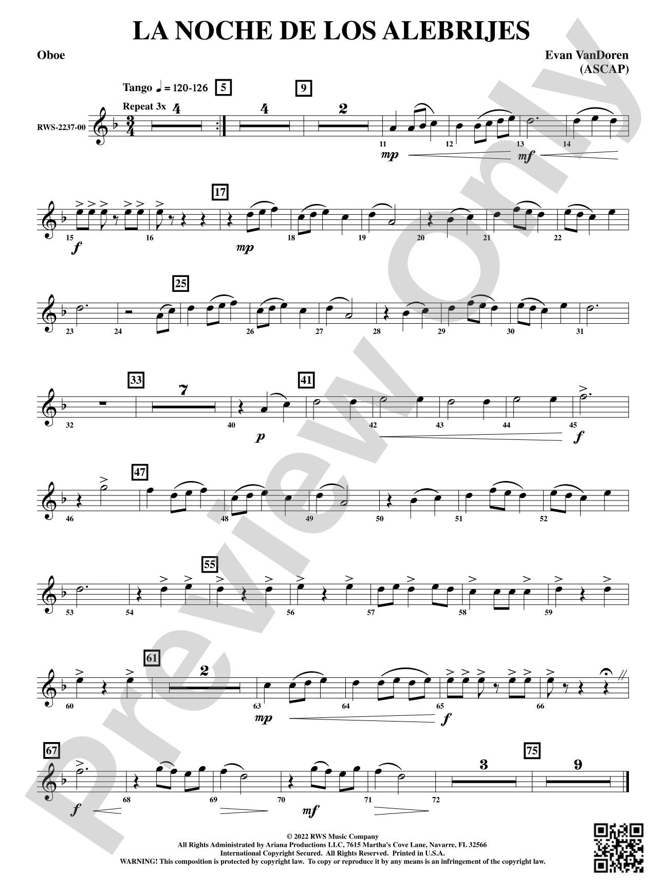 La Noche de los Alebrijes: Oboe
