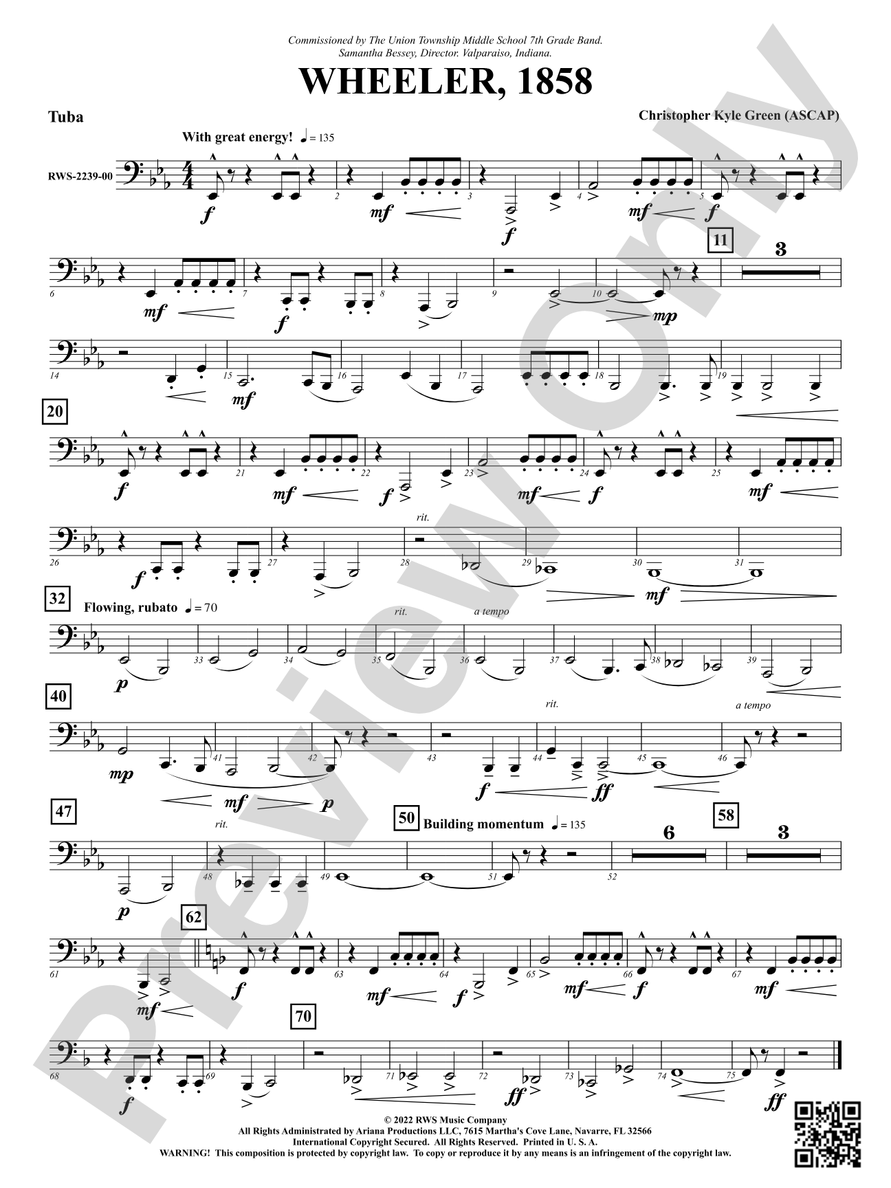 Wheeler, 1858: Tuba