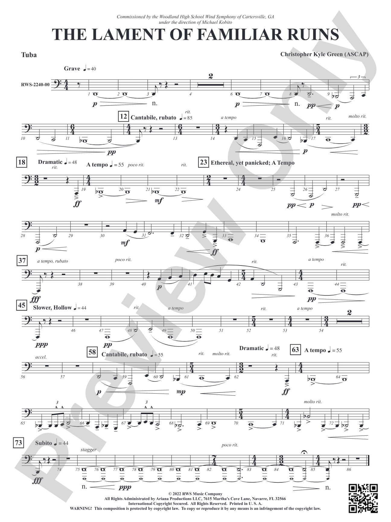The Lament of Familiar Ruins: Tuba