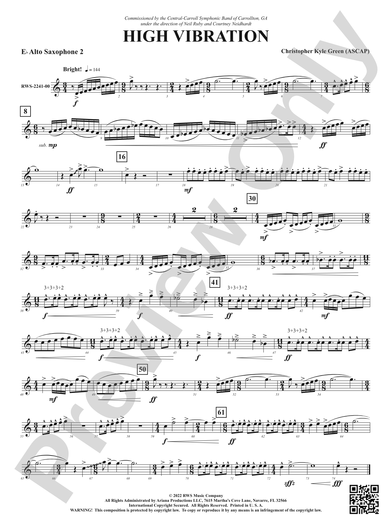High Vibration: 2nd E-flat Alto Saxophone