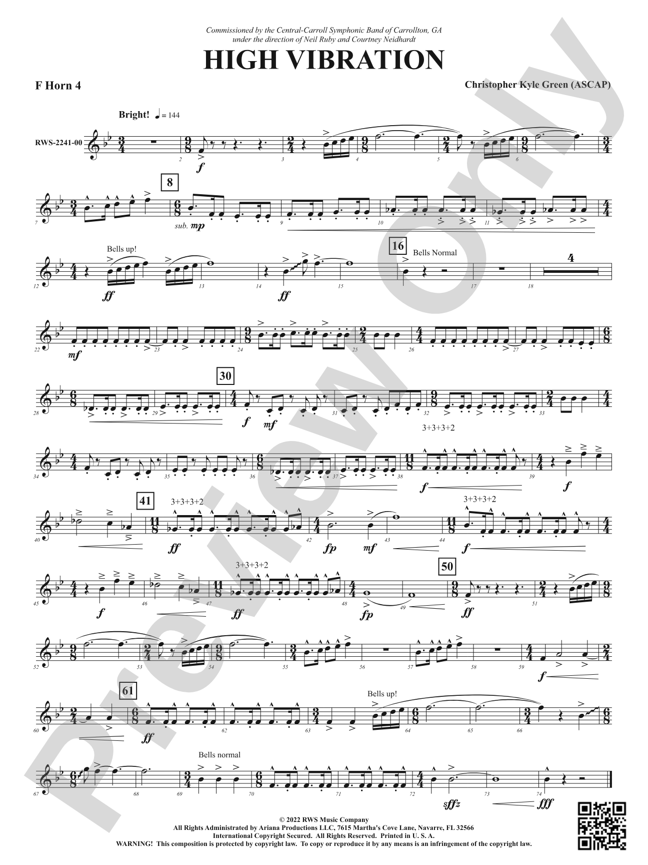 High Vibration: 4th F Horn