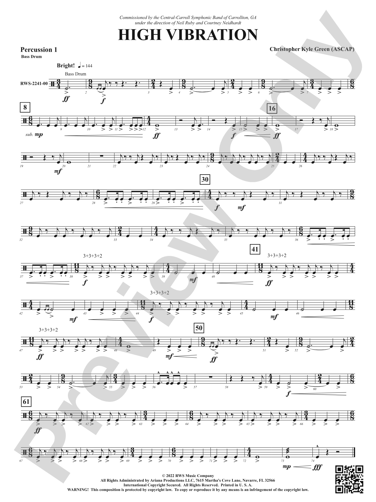 High Vibration: 1st Percussion