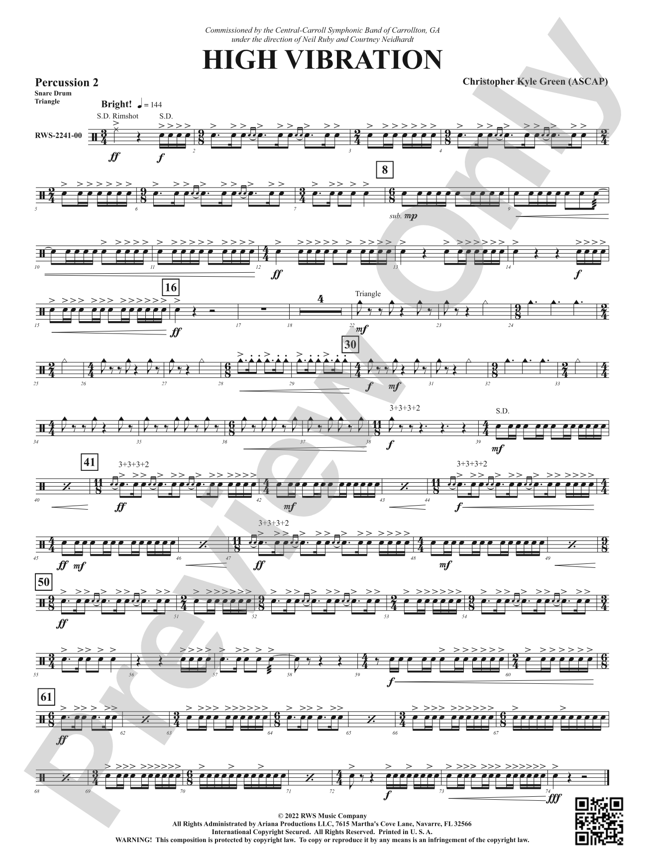 High Vibration: 2nd Percussion