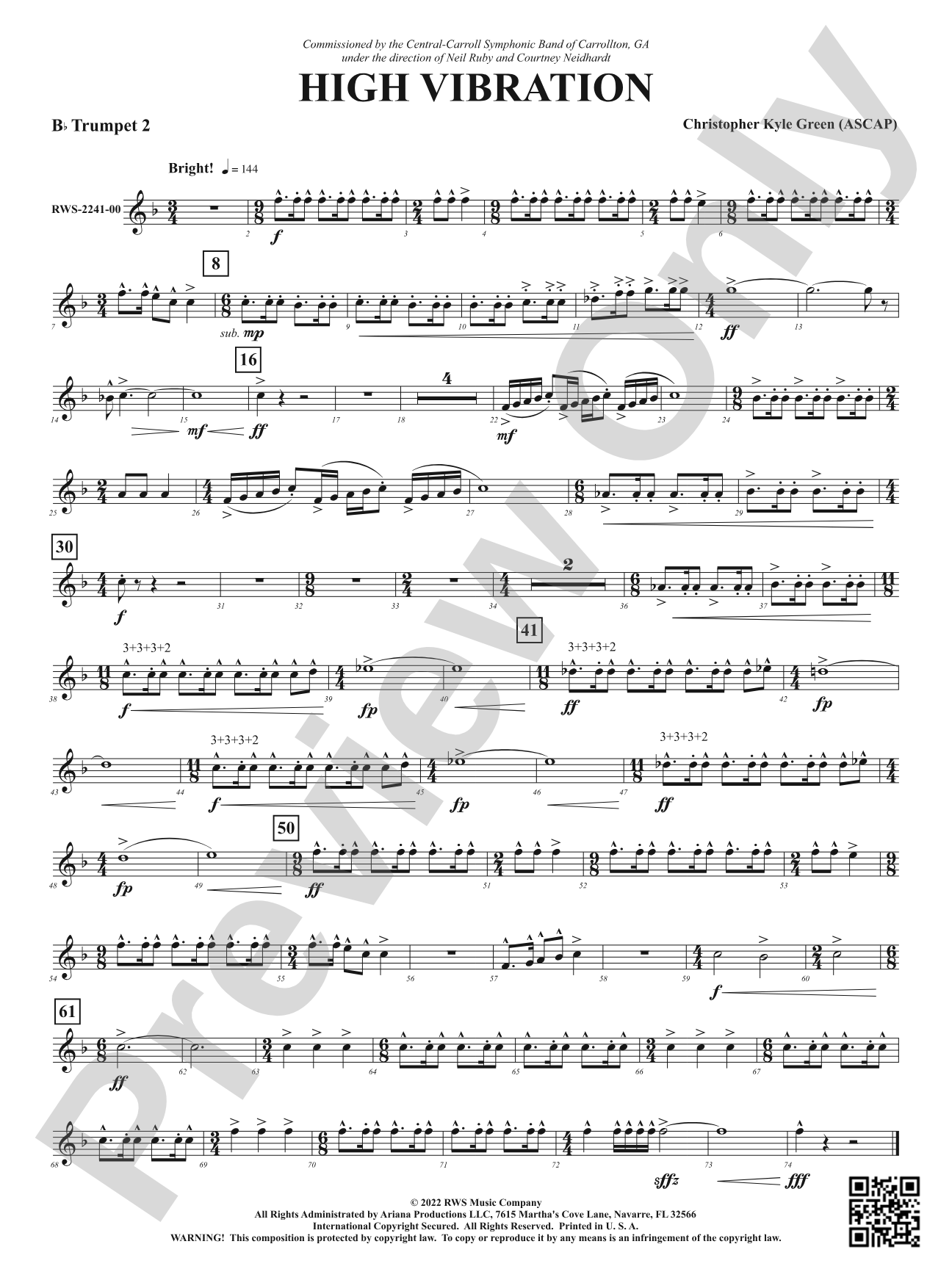 High Vibration: 2nd B-flat Trumpet