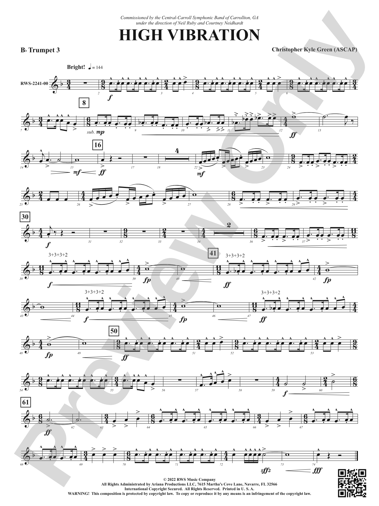 High Vibration: 3rd B-flat Trumpet