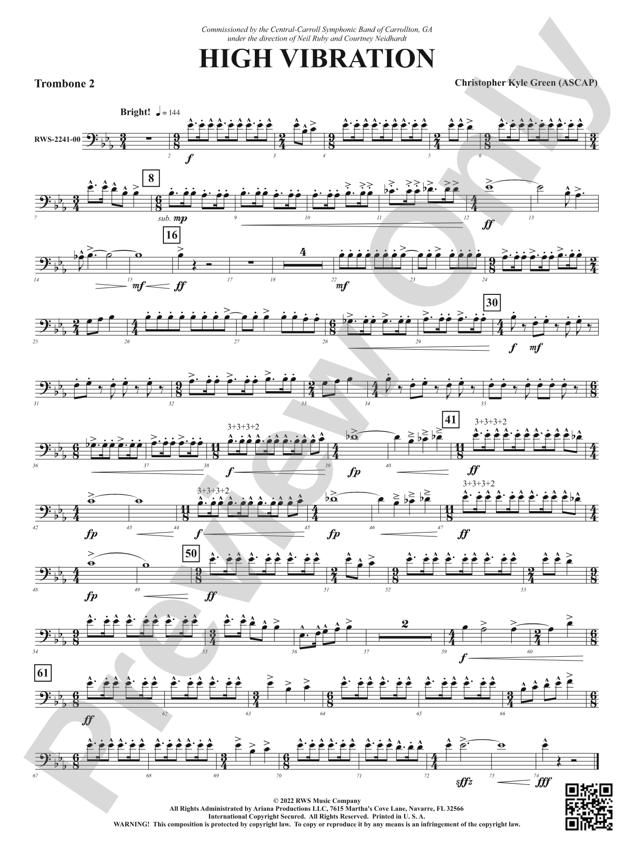 High Vibration: 2nd Trombone