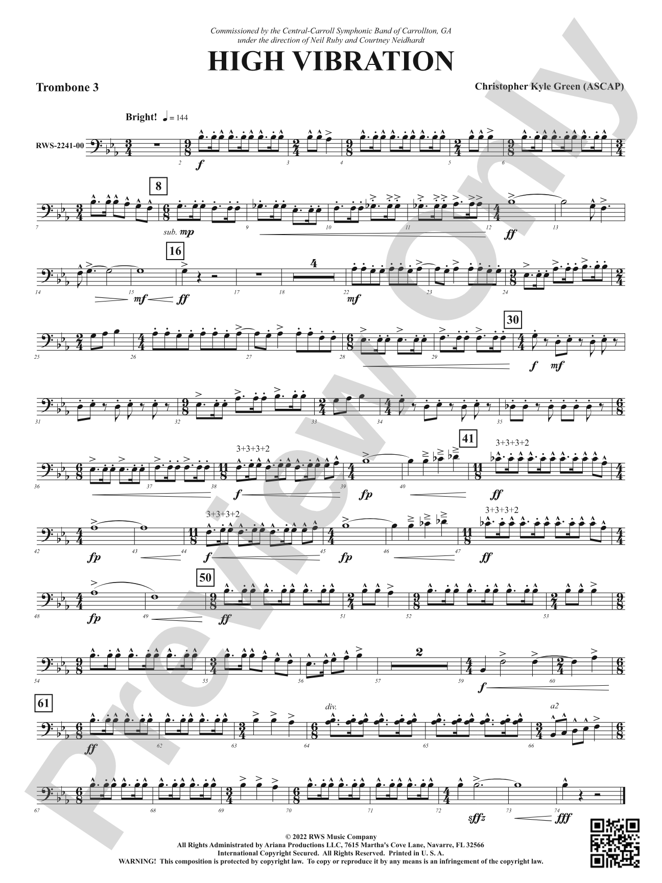 High Vibration: 3rd Trombone