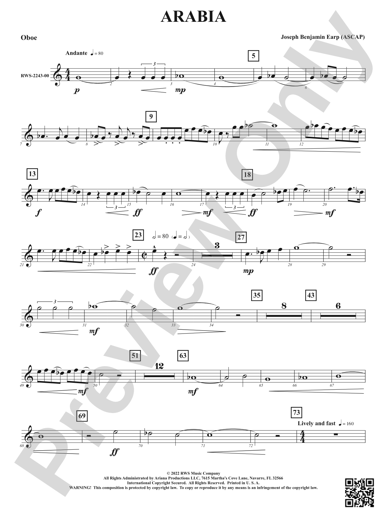 Arabia: Oboe