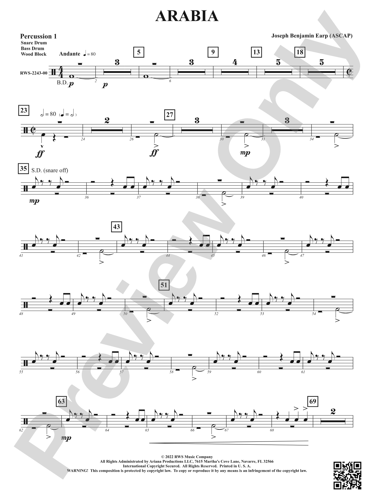 Arabia: 1st Percussion