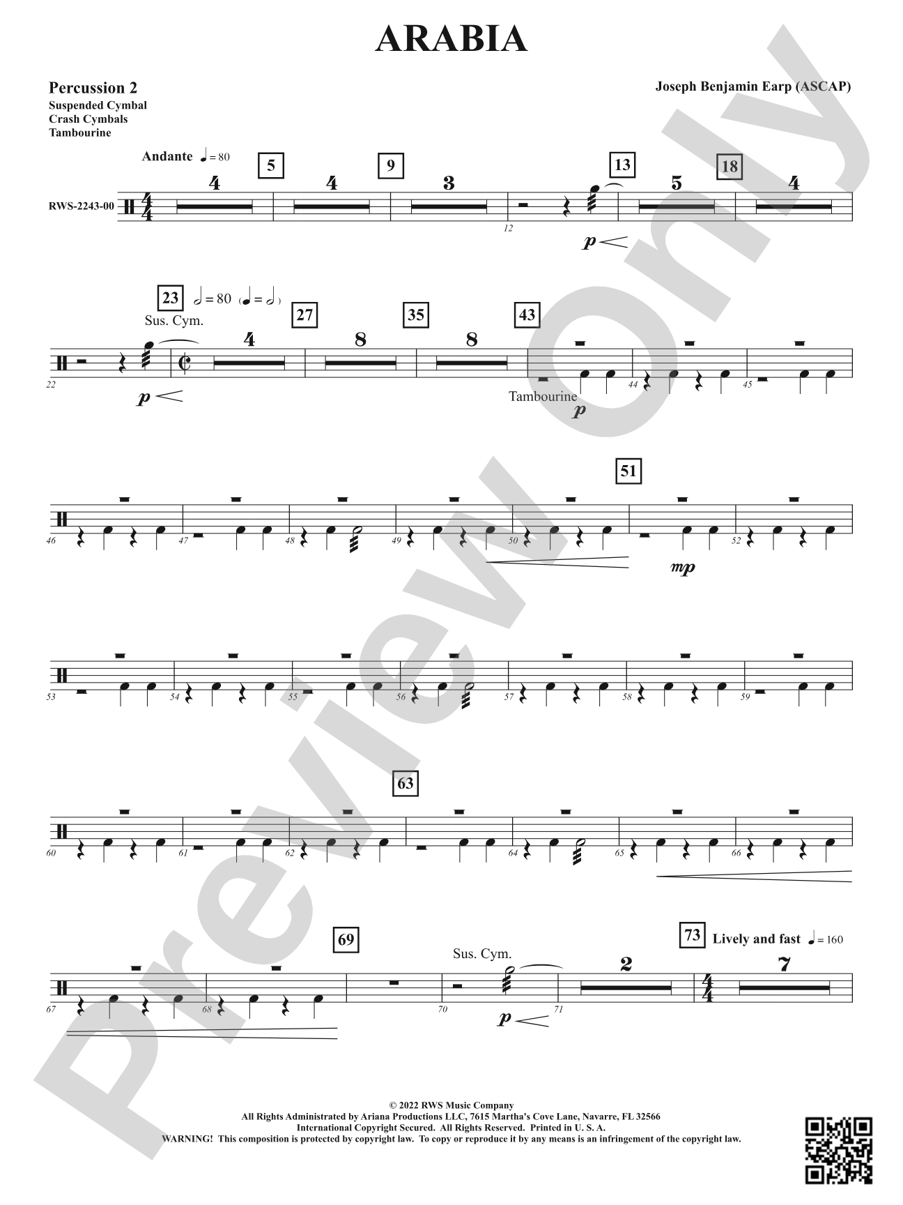 Arabia: 2nd Percussion