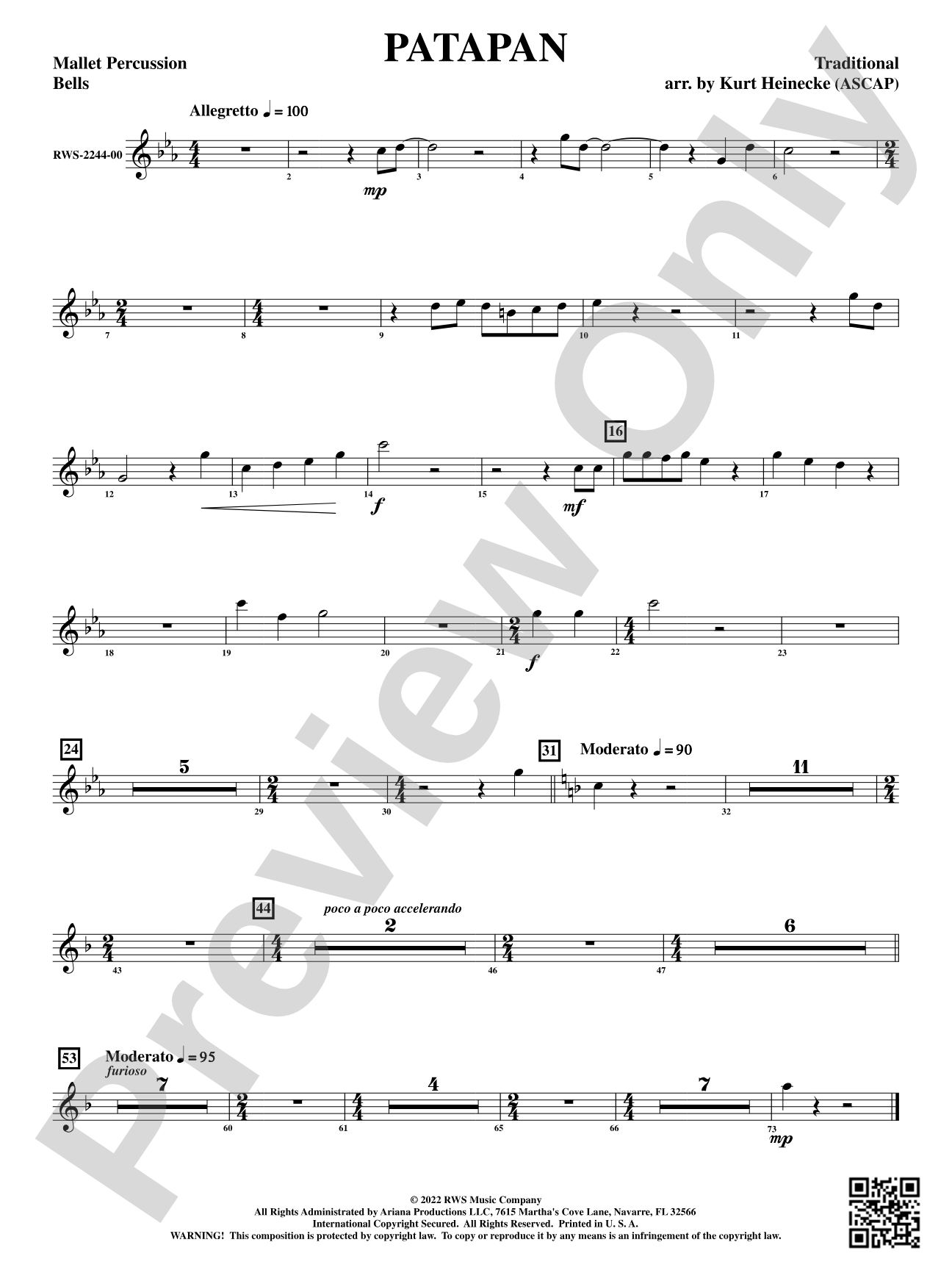 Patapan: 1st Mallet Percussion