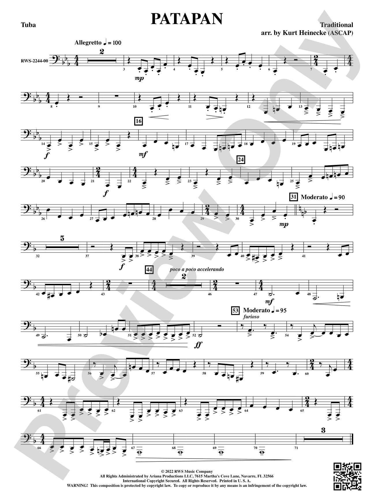 Patapan: Tuba