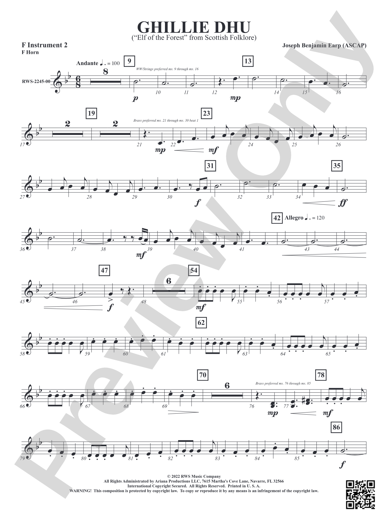 Ghillie Dhu - "Elf of the Forest" from Scottish Folklore: Part 2 - F Instruments