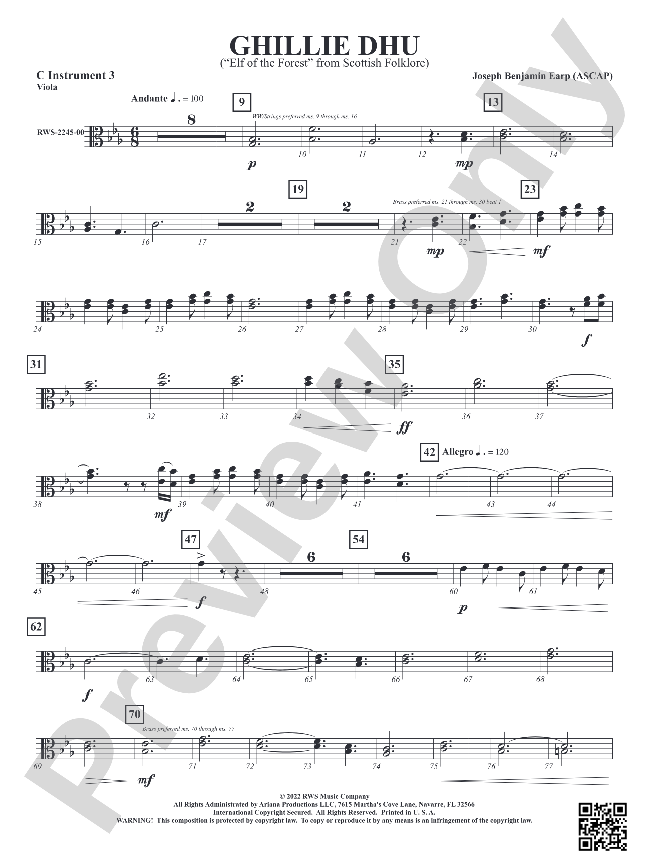 Ghillie Dhu - "Elf of the Forest" from Scottish Folklore: Part 3 - Viola