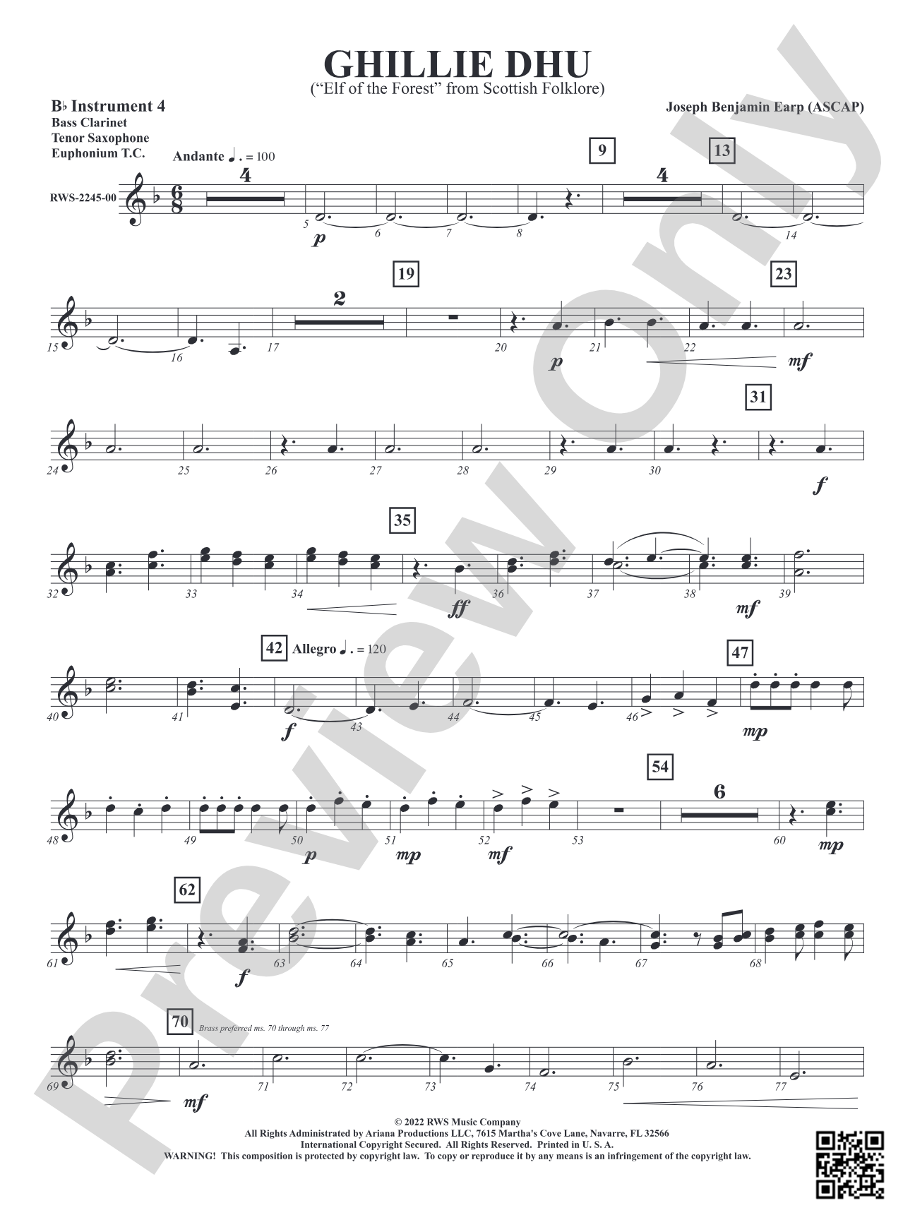 Ghillie Dhu - "Elf of the Forest" from Scottish Folklore: Part 4 - B-flat Instruments