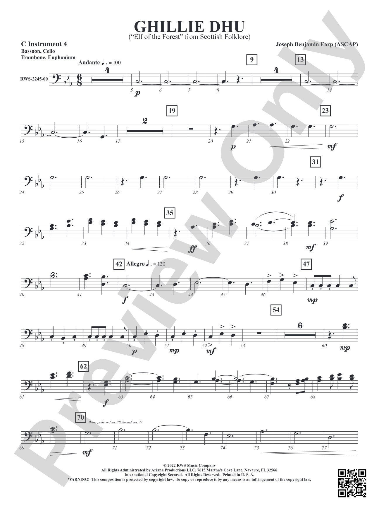 Ghillie Dhu - "Elf of the Forest" from Scottish Folklore: Part 4 - C Instruments B.C.