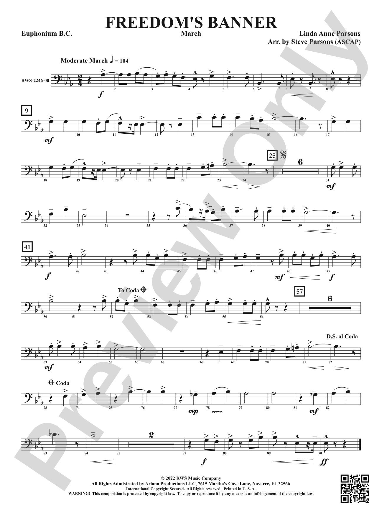 Freedom's Banner - March: Baritone B.C.