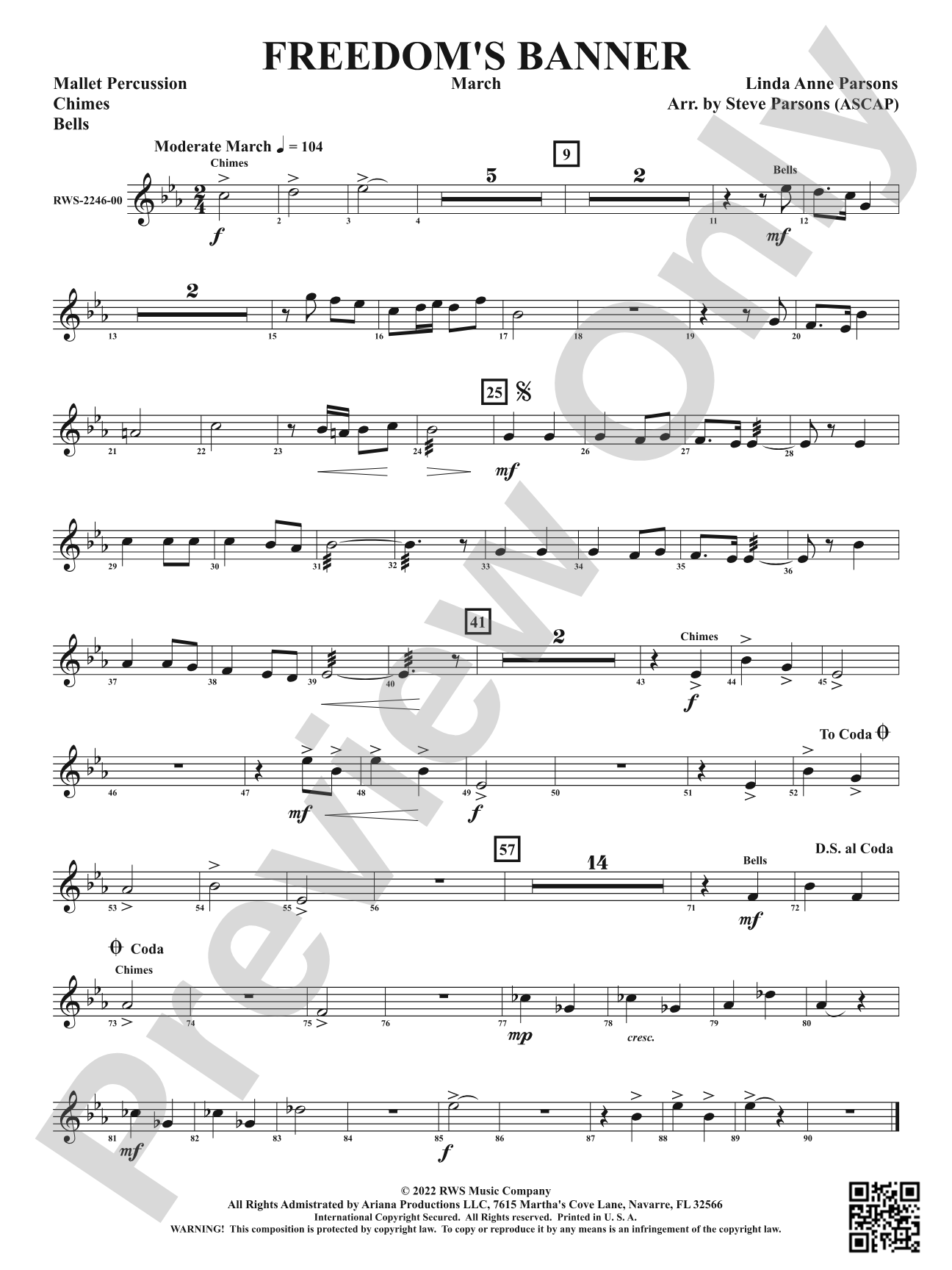 Freedom's Banner - March: 1st Mallet Percussion