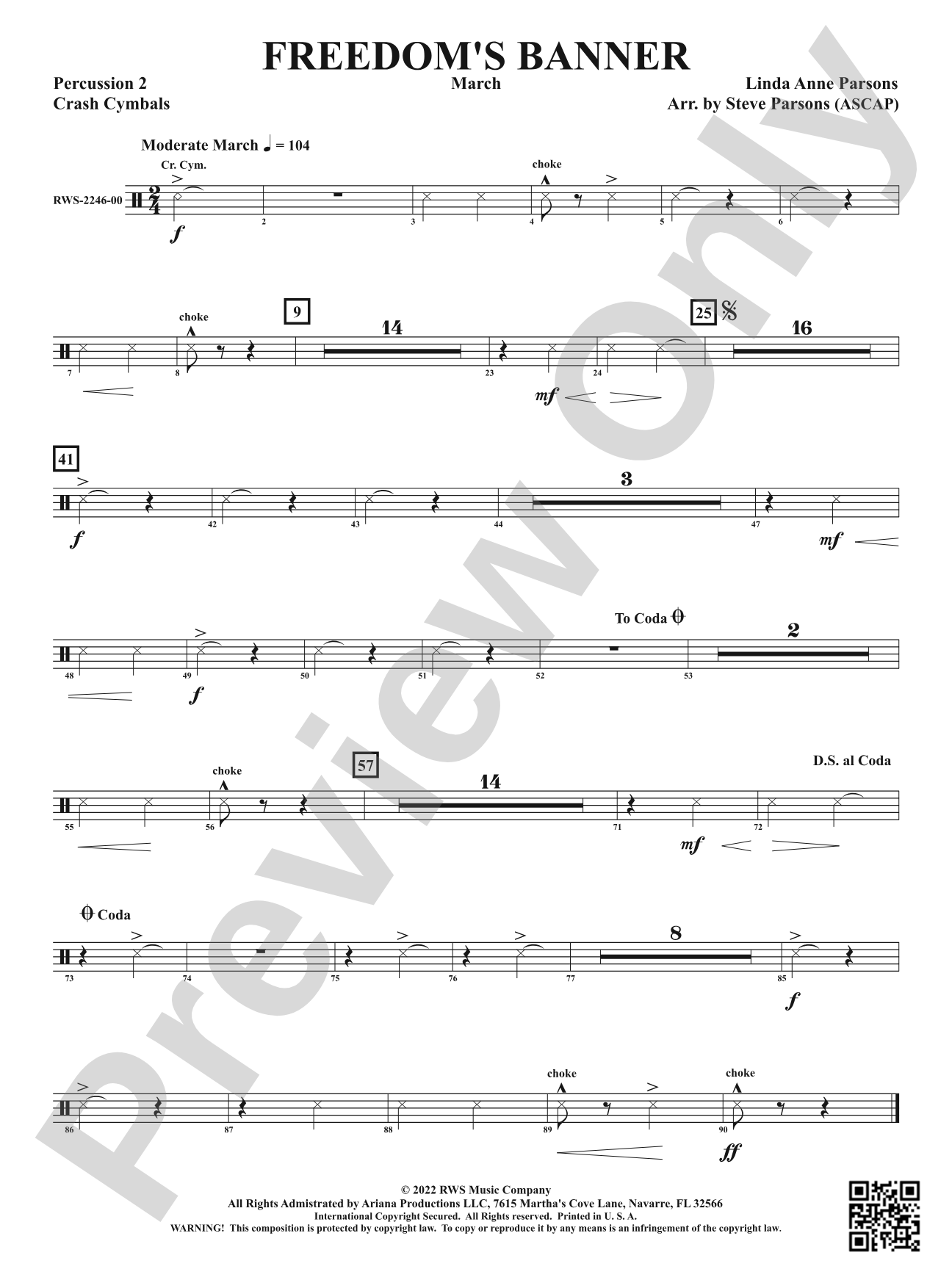 Freedom's Banner - March: 2nd Percussion