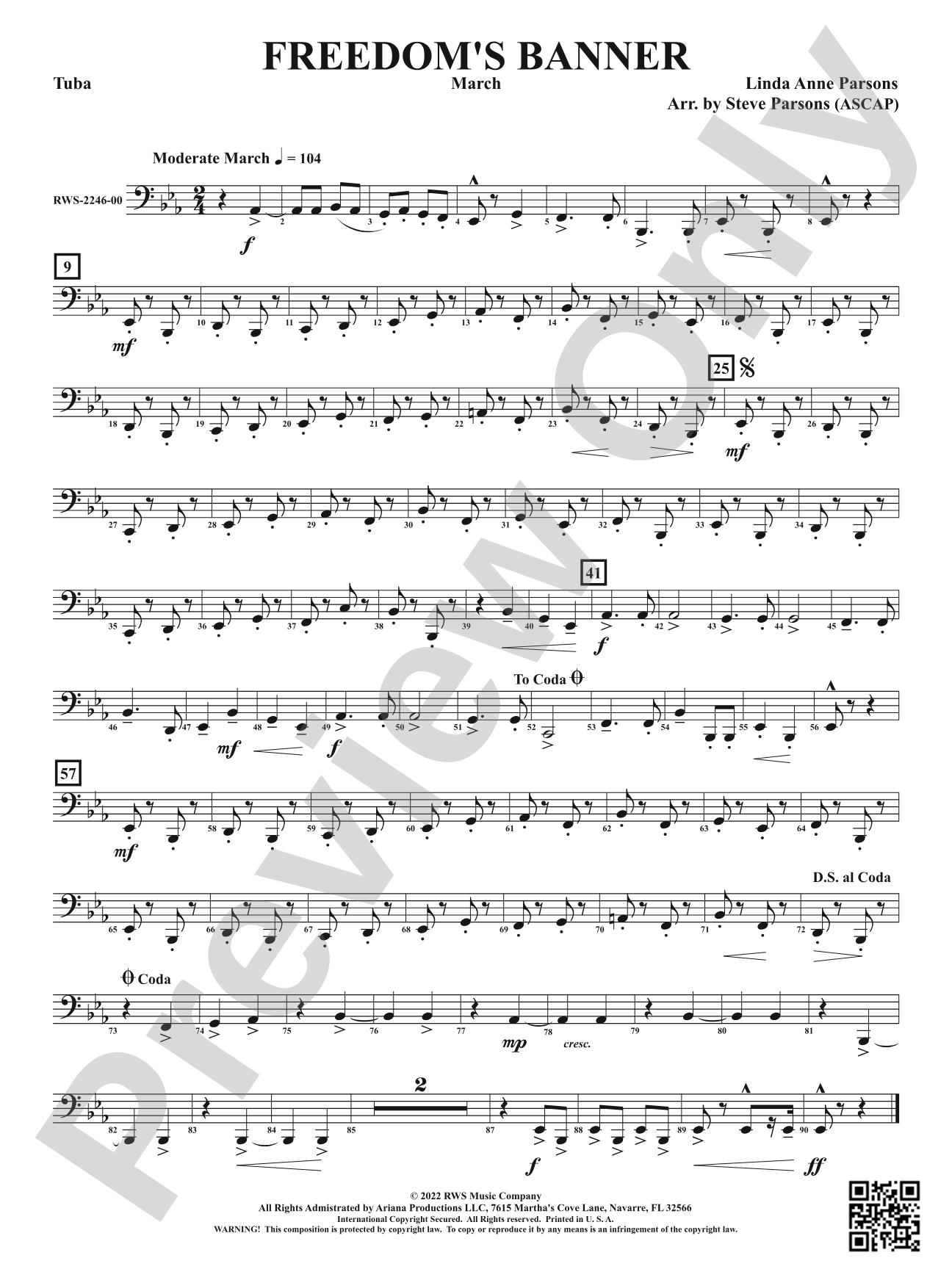 Freedom's Banner - March: Tuba