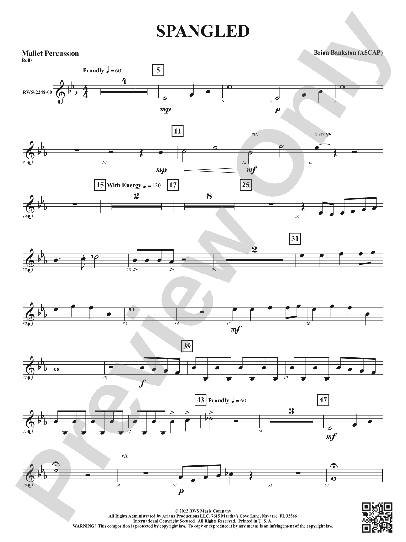 Spangled: 1st Mallet Percussion
