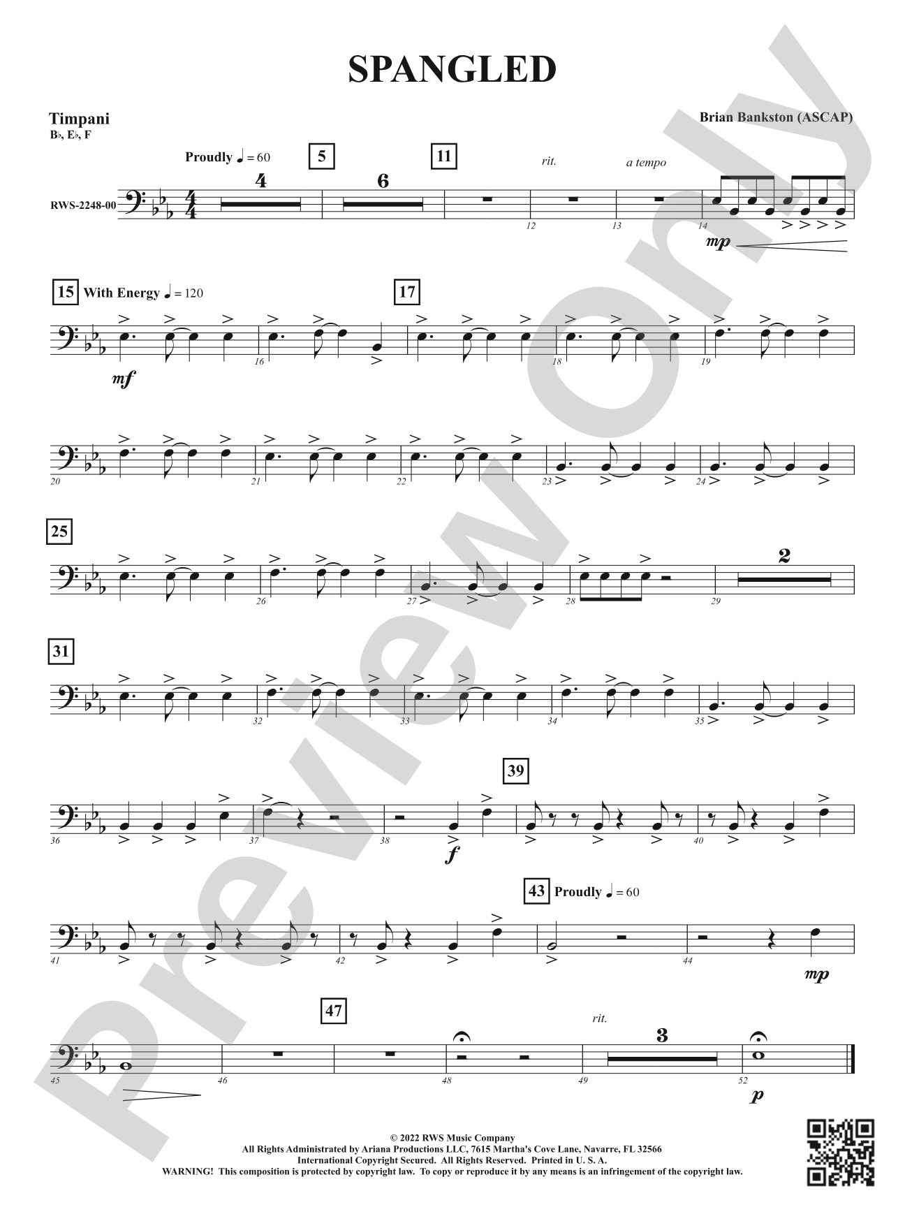 Spangled: Timpani