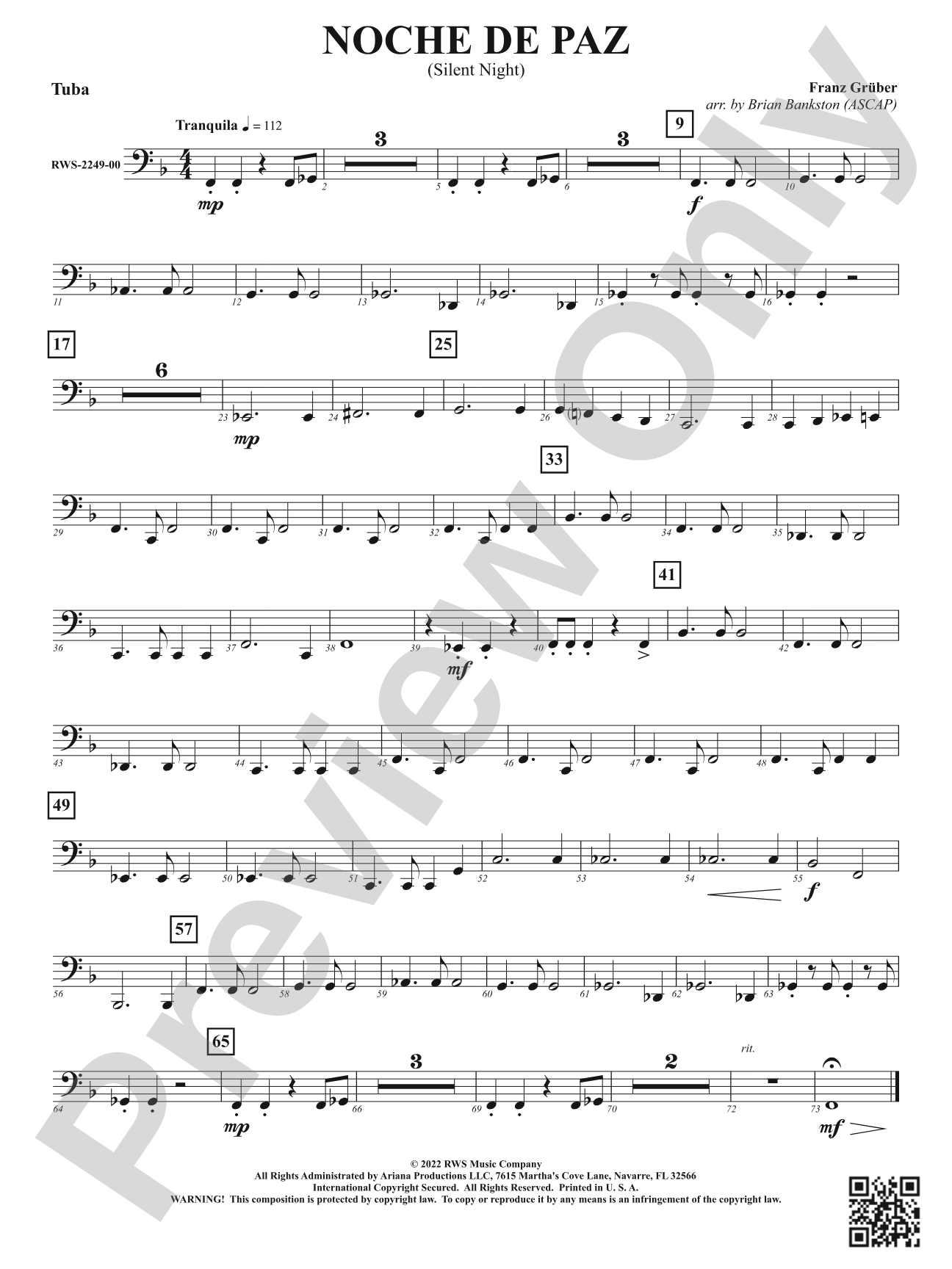 Noche de Paz - Silent Night: Tuba