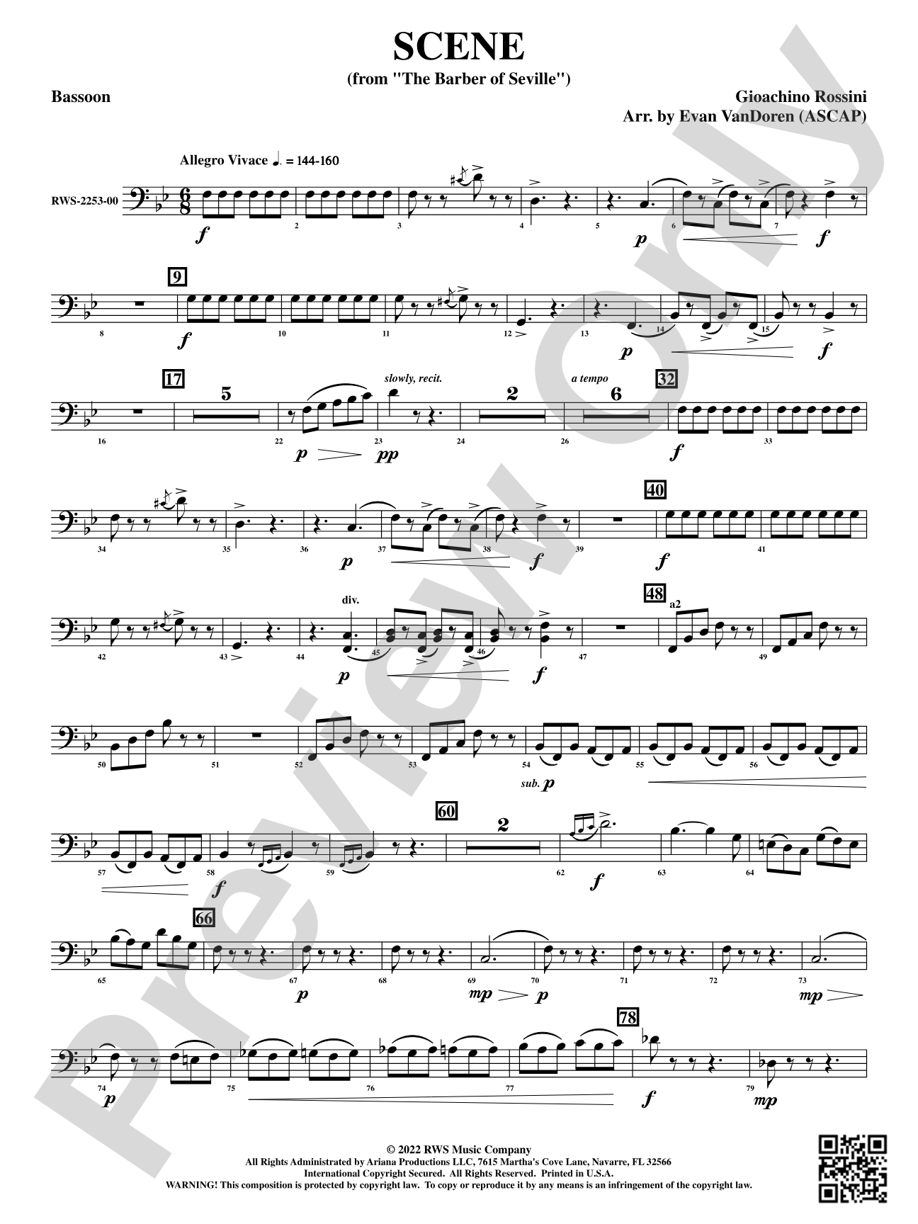 Scene - From <i>The Barber of Seville</i>: Bassoon