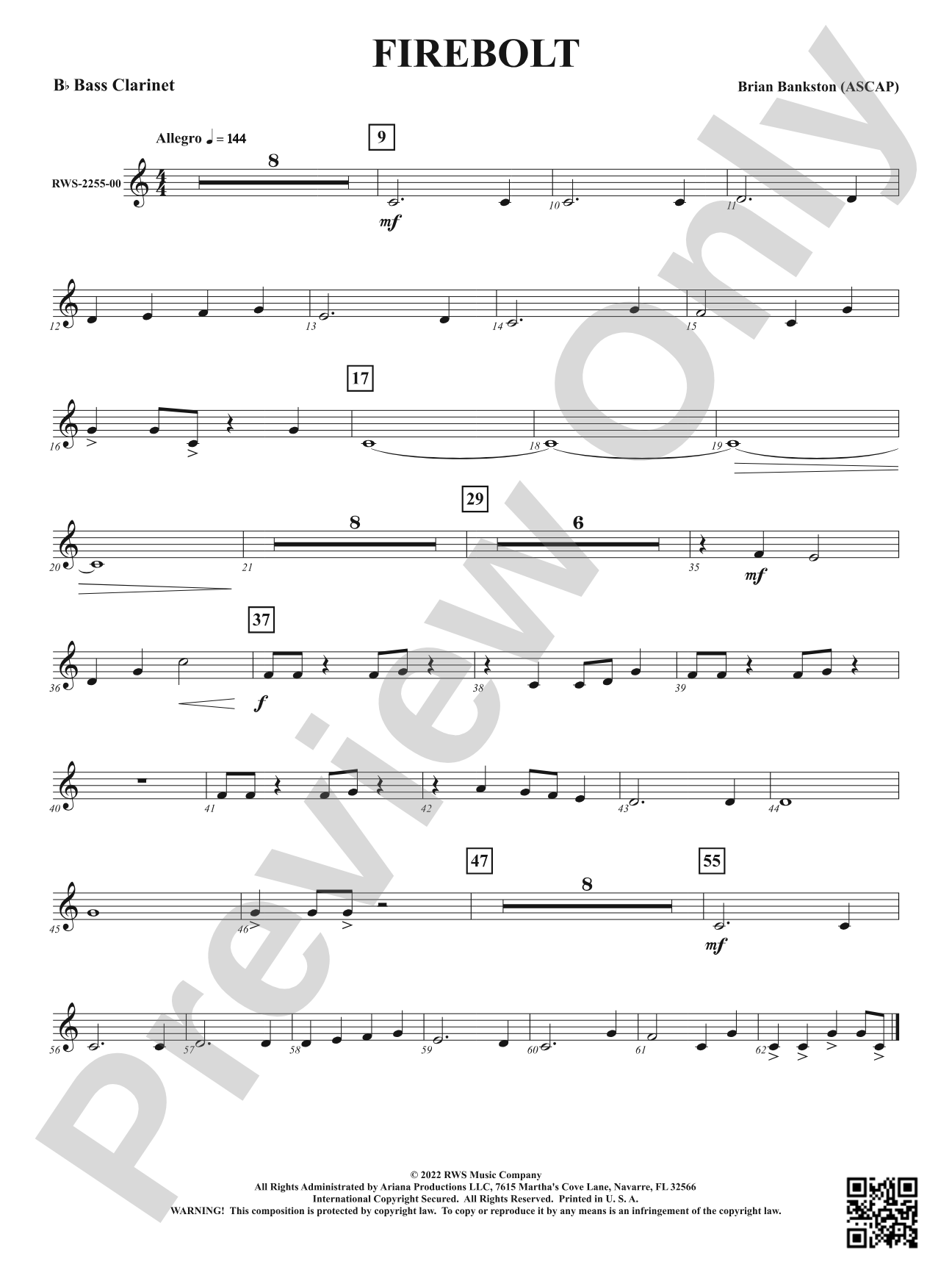 Firebolt: B-flat Bass Clarinet