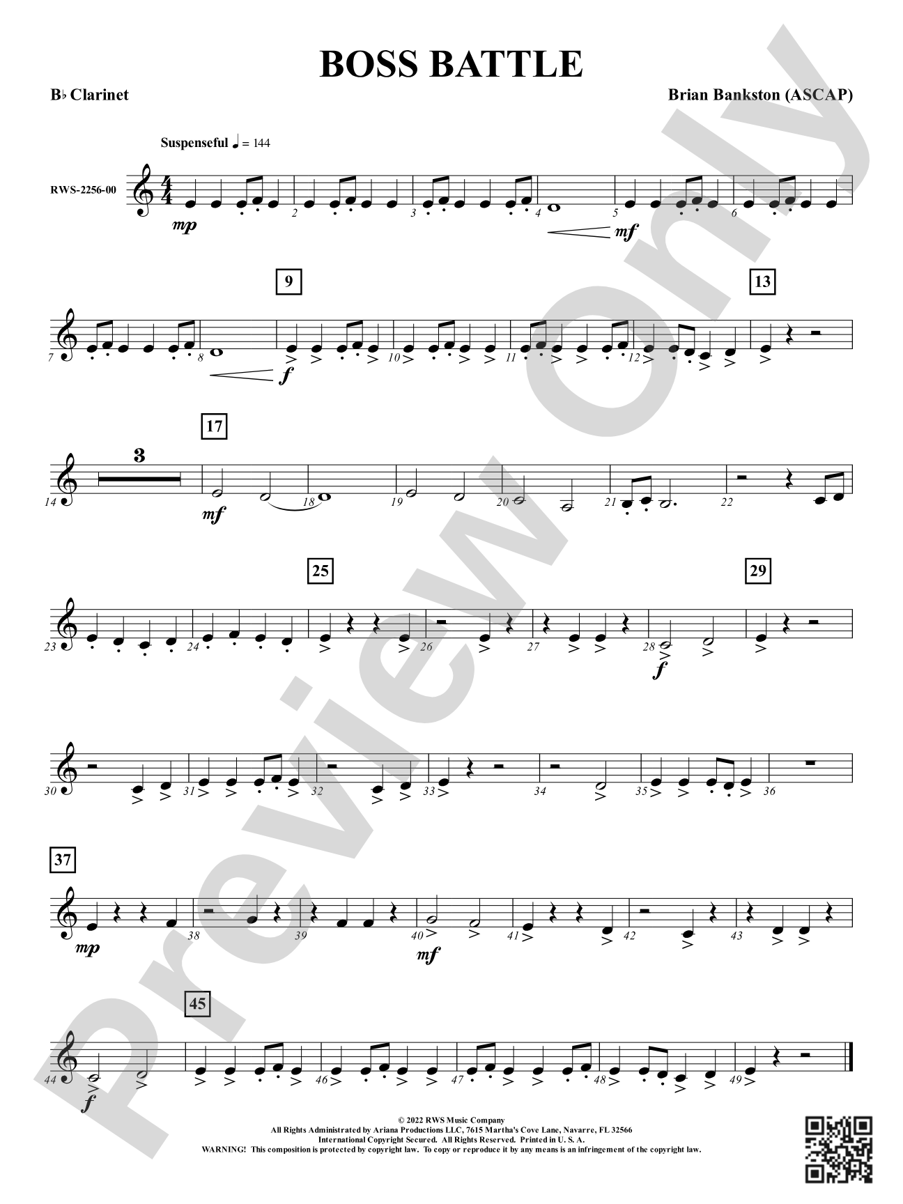 Boss Battle: 1st B-flat Clarinet