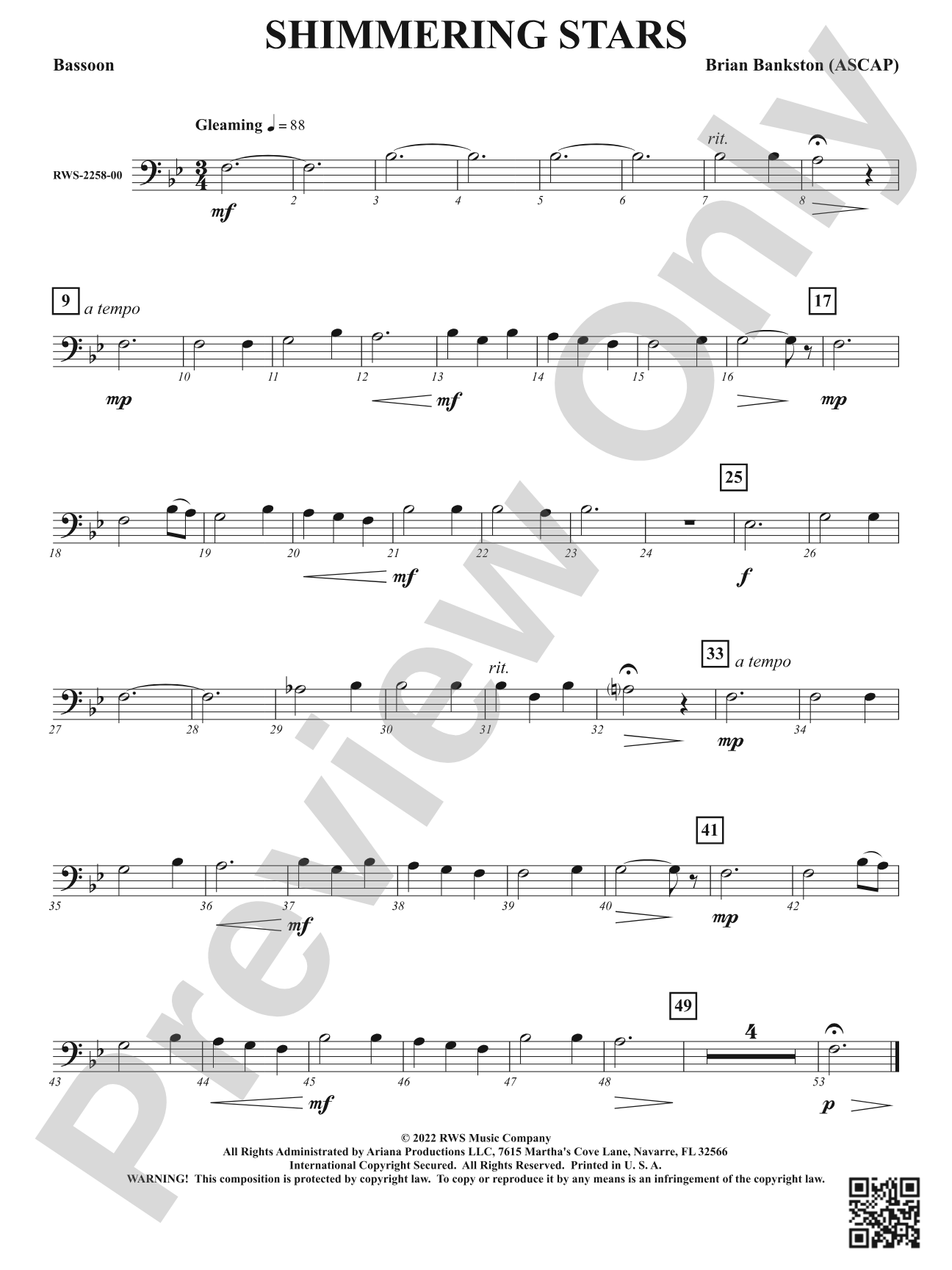 Shimmering Stars: Bassoon