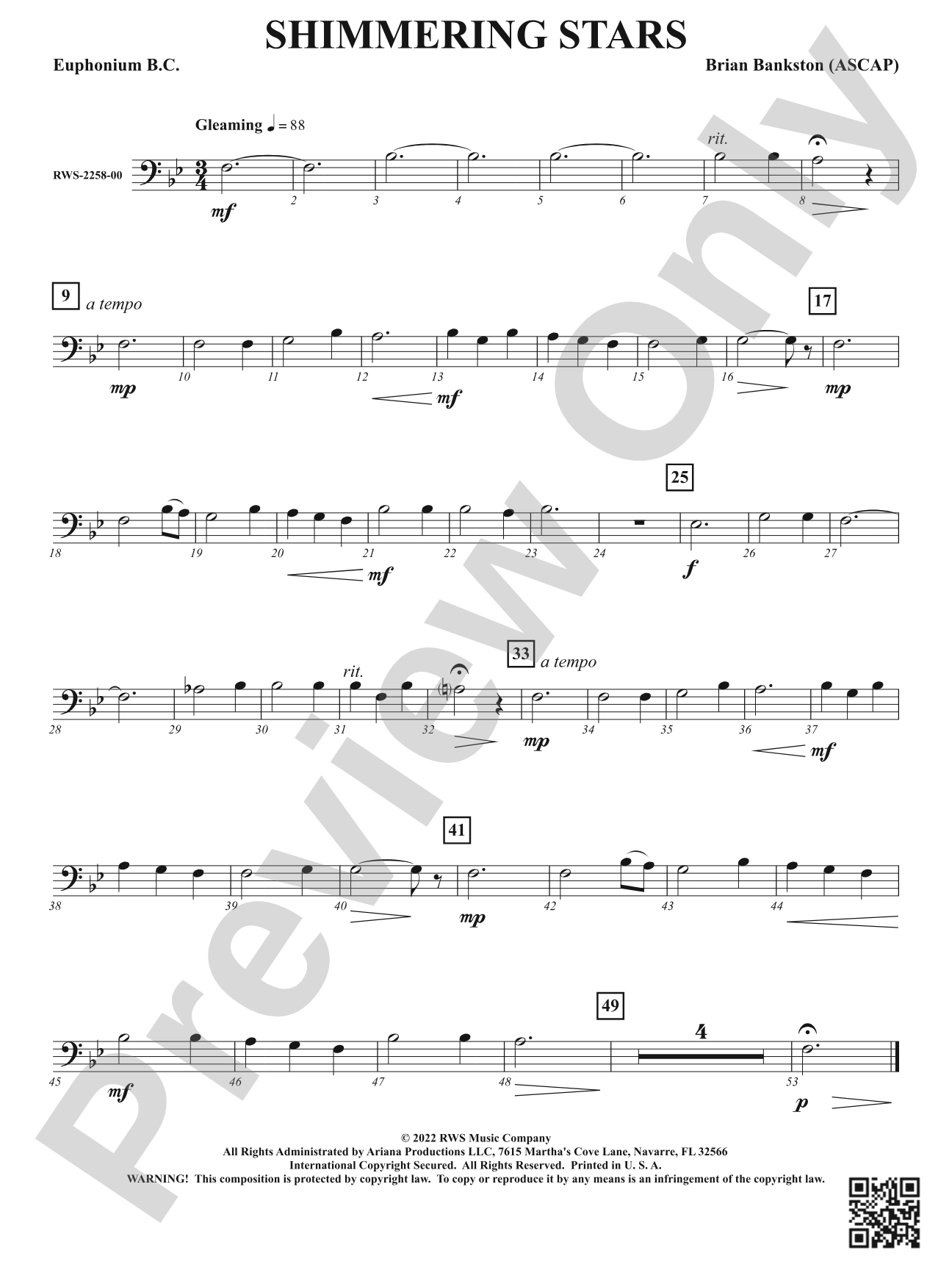 Shimmering Stars: Baritone B.C.