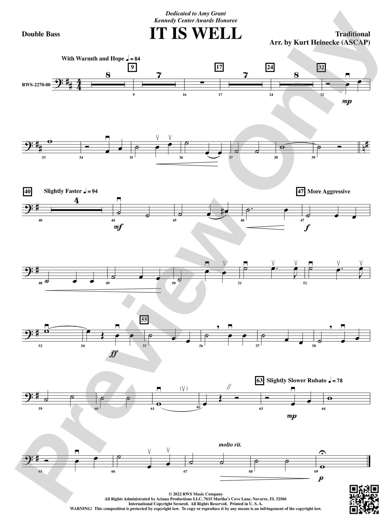 It Is Well: String Bass