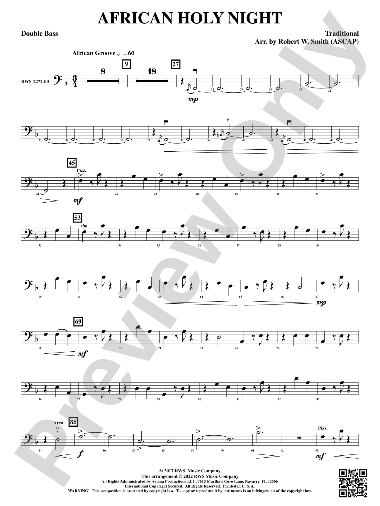 African Holy Night: String Bass