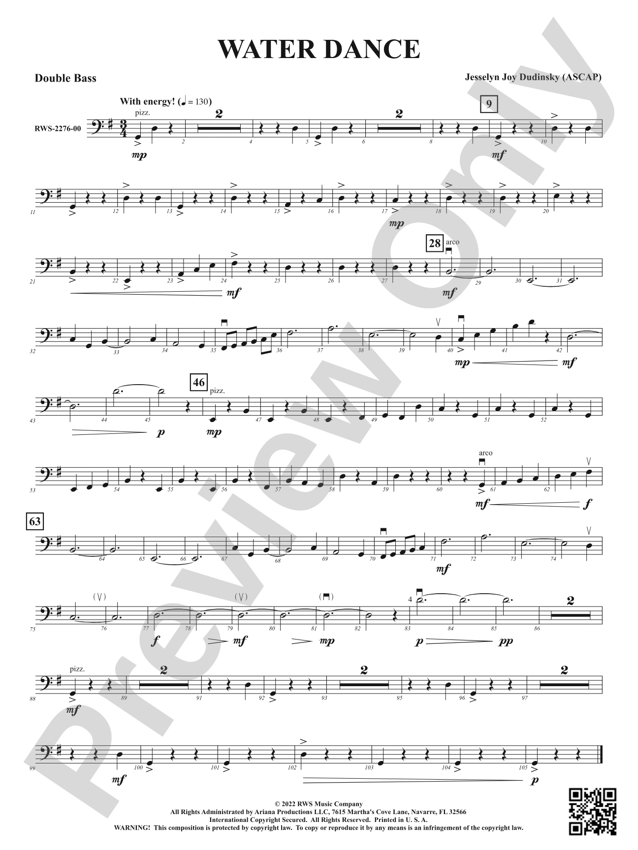 Water Dance: String Bass