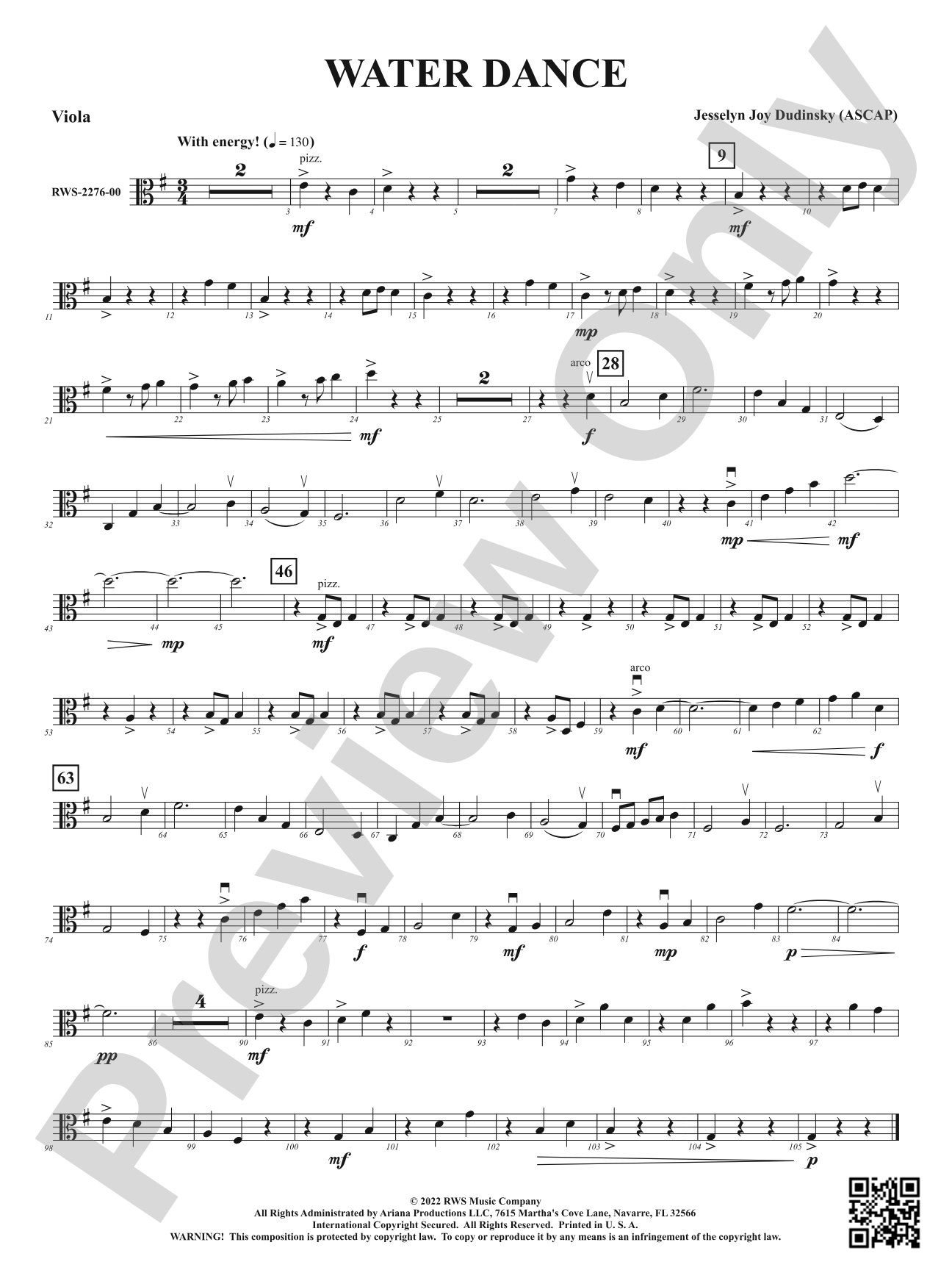 Water Dance: Viola